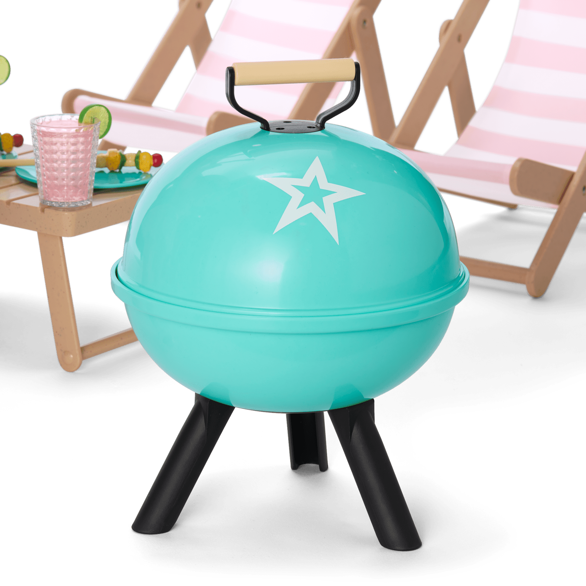 Raquel's™ Beach Chairs & Barbecue Set for 18-inch Dolls (Girl of the Year™ 2026)