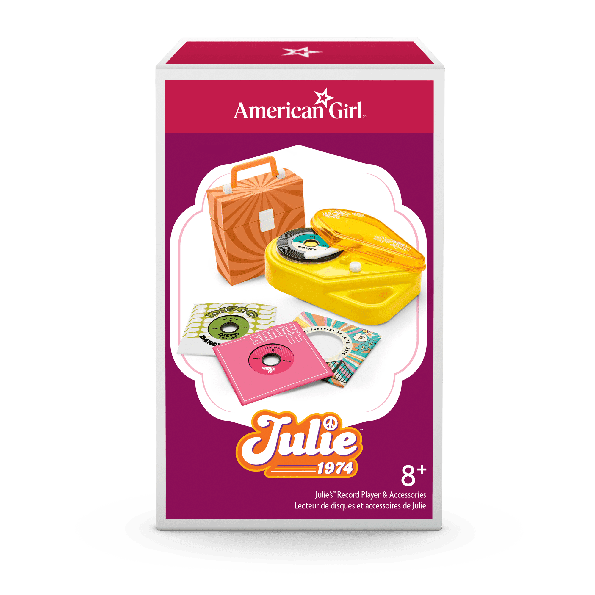 Julie’s™ Record Player & Accessories for 18-inch Dolls (Historical Characters)