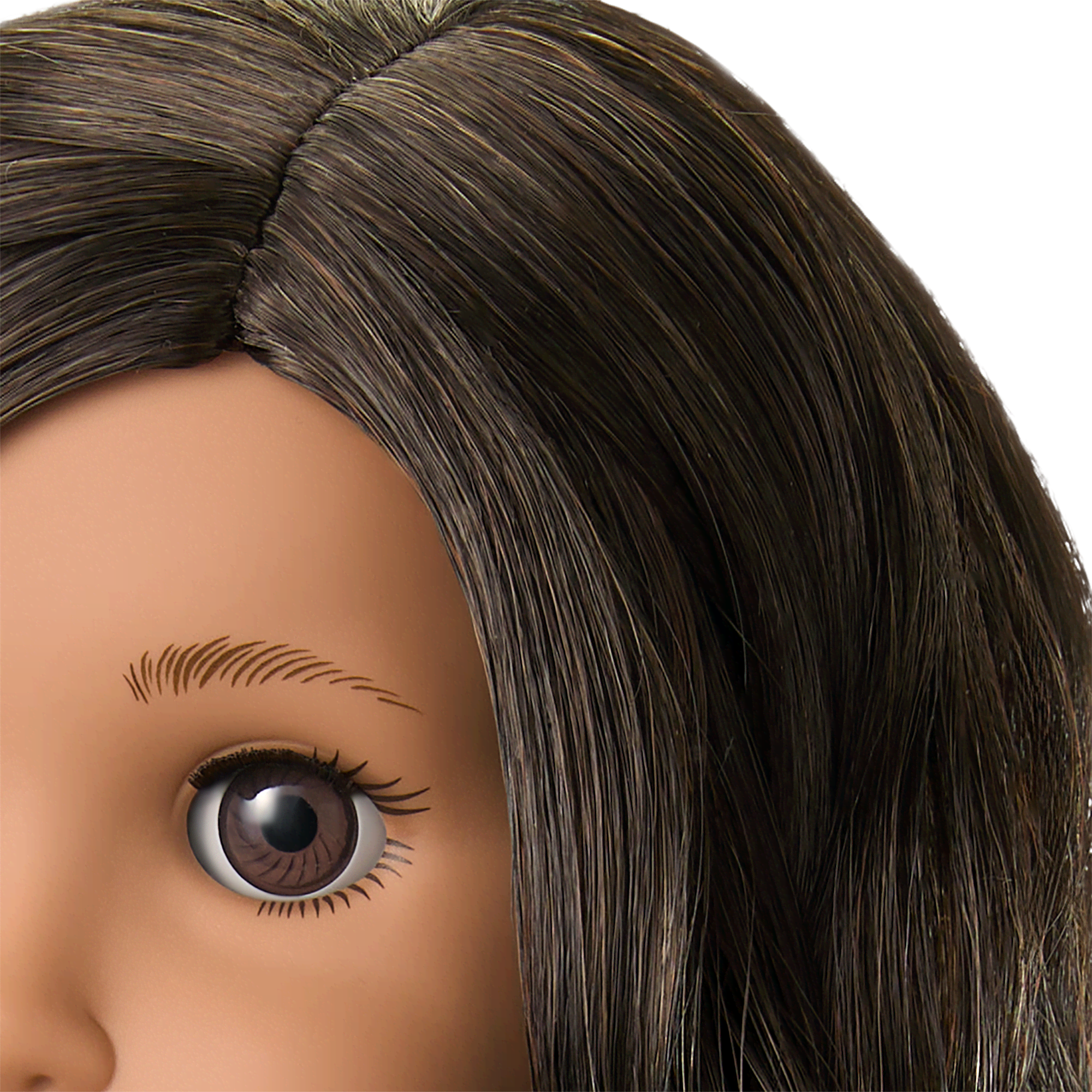 Truly Me™ 18-inch Doll #108 with curly black-brown hair
