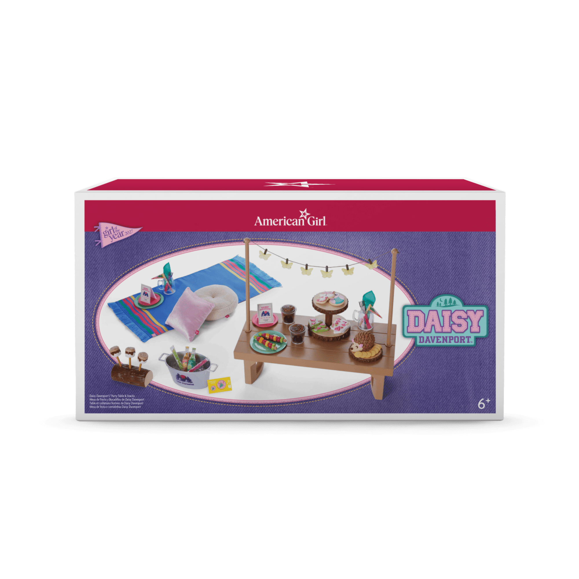 Daisy Davenport’s™ Party Table & Snacks for 18-inch Dolls (Girl of the Year™ 2027)