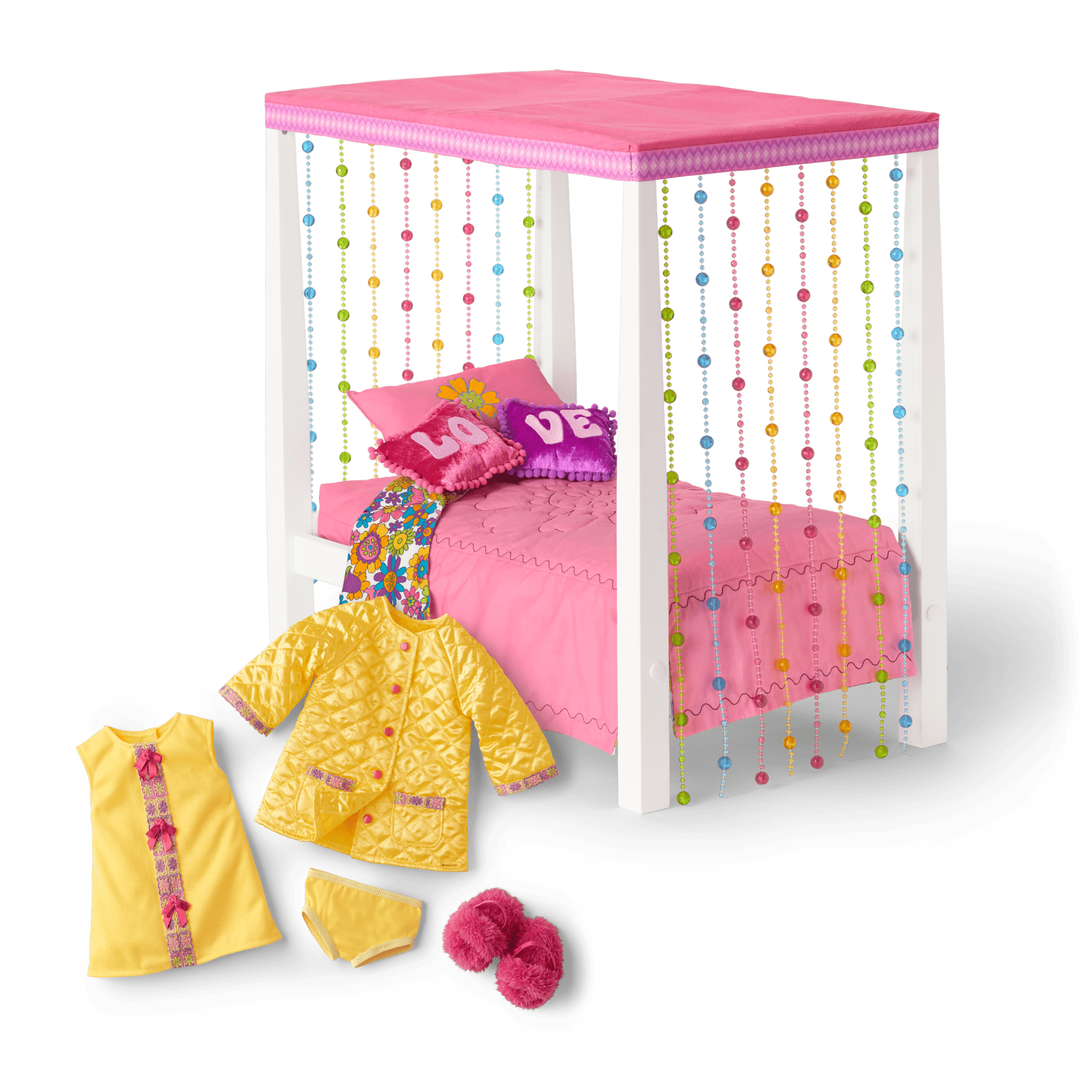 Julie’s™ Groovy Bed & Bedding for 18-inch Dolls (Historical Characters)