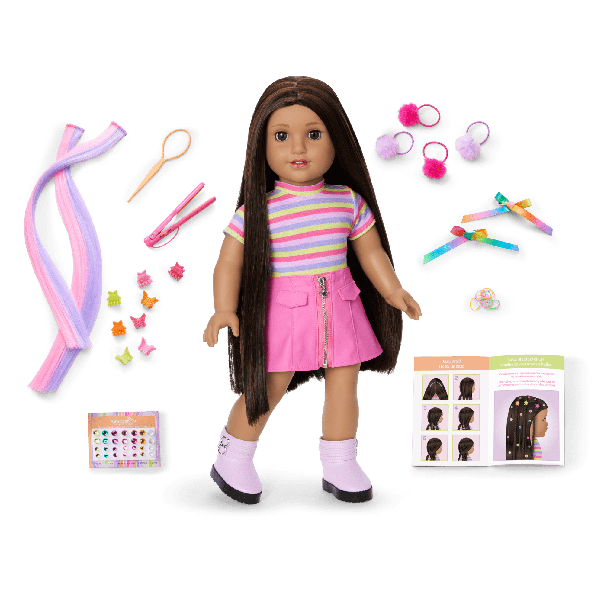 Long Hair Looks™ by Truly Me™ 18-inch Doll #134 & hair accessories