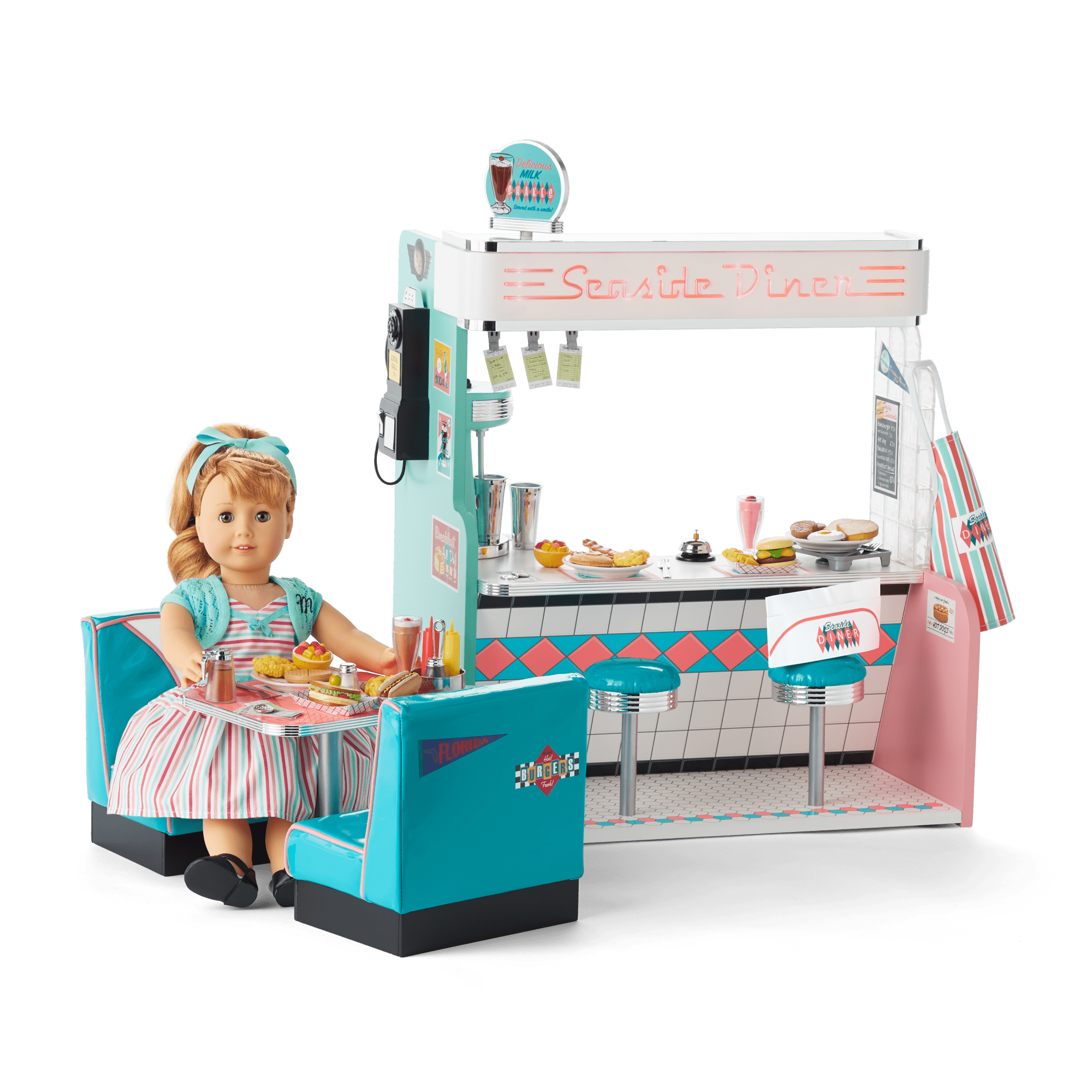 あずき様【USA vintage】Dream dolls SAMBO レストラン Maryellen's Seaside Diner for 18-inch Dolls | American Girl