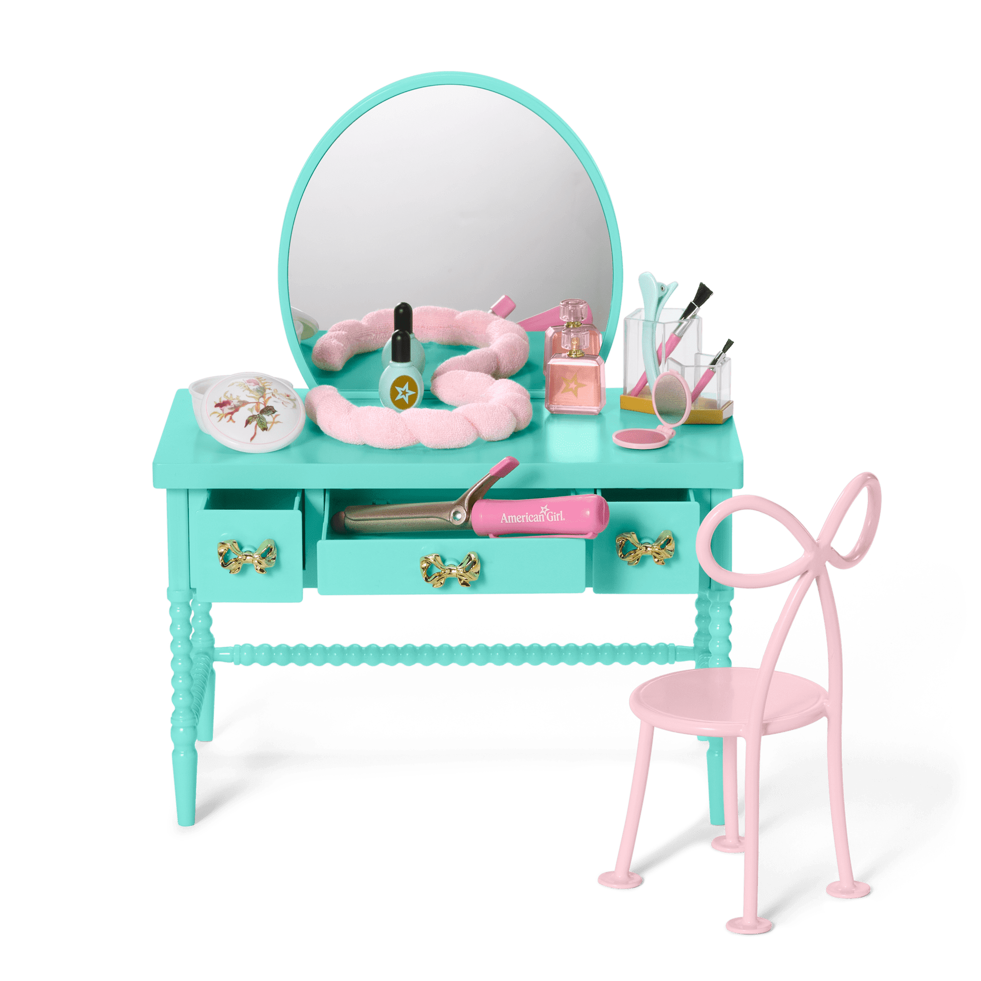 Raquel’s™ Vintage Vanity for 18-inch Dolls (Girl of the Year™ 2026)