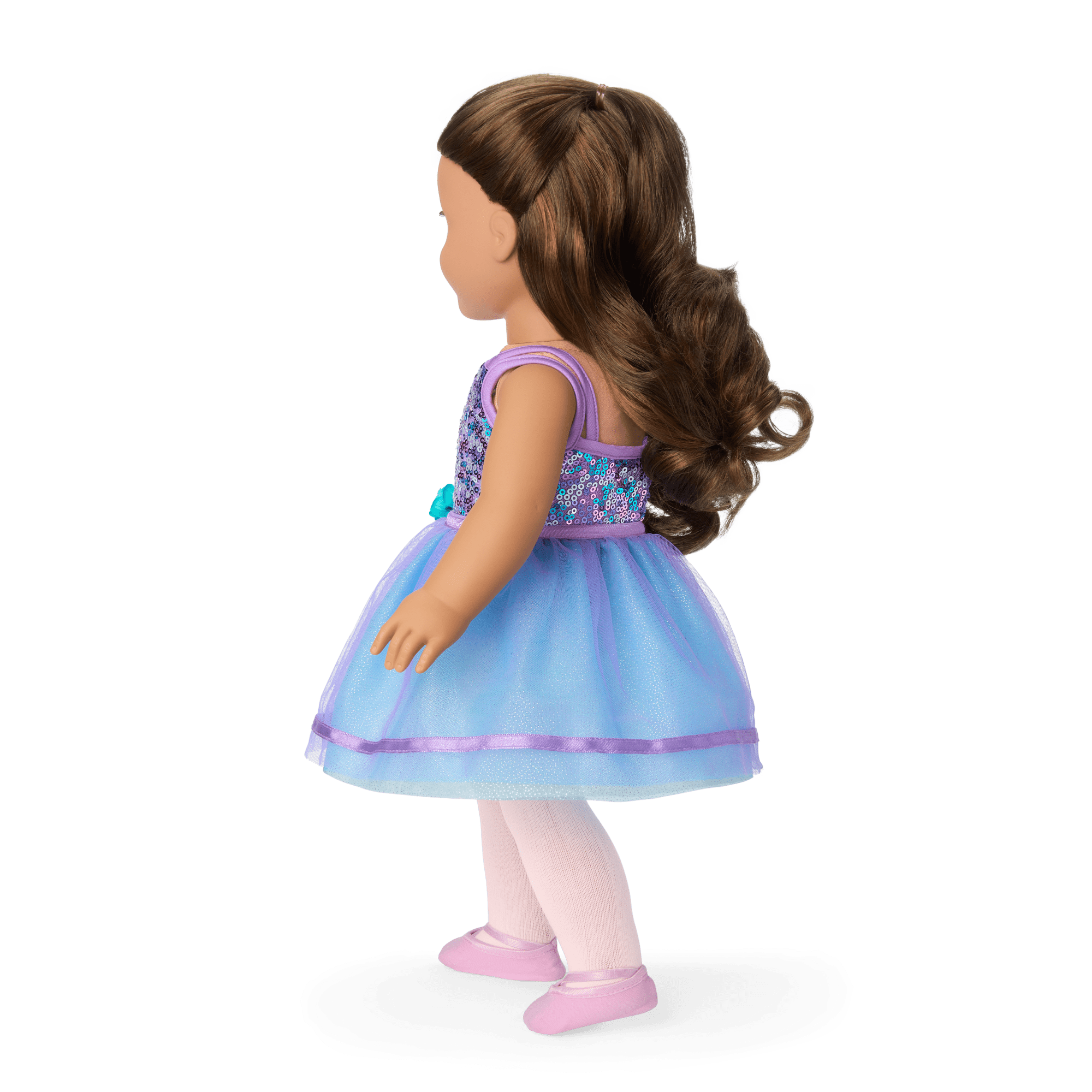 Truly Me™ #117 Doll & Dance All Day Set with wavy dark-brown hair