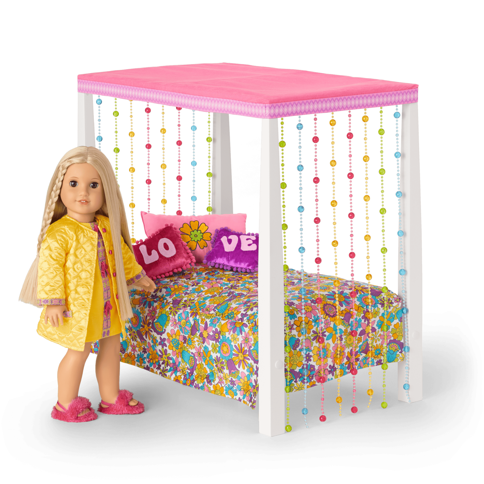 Julie’s™ Groovy Bed & Bedding for 18-inch Dolls (Historical Characters)