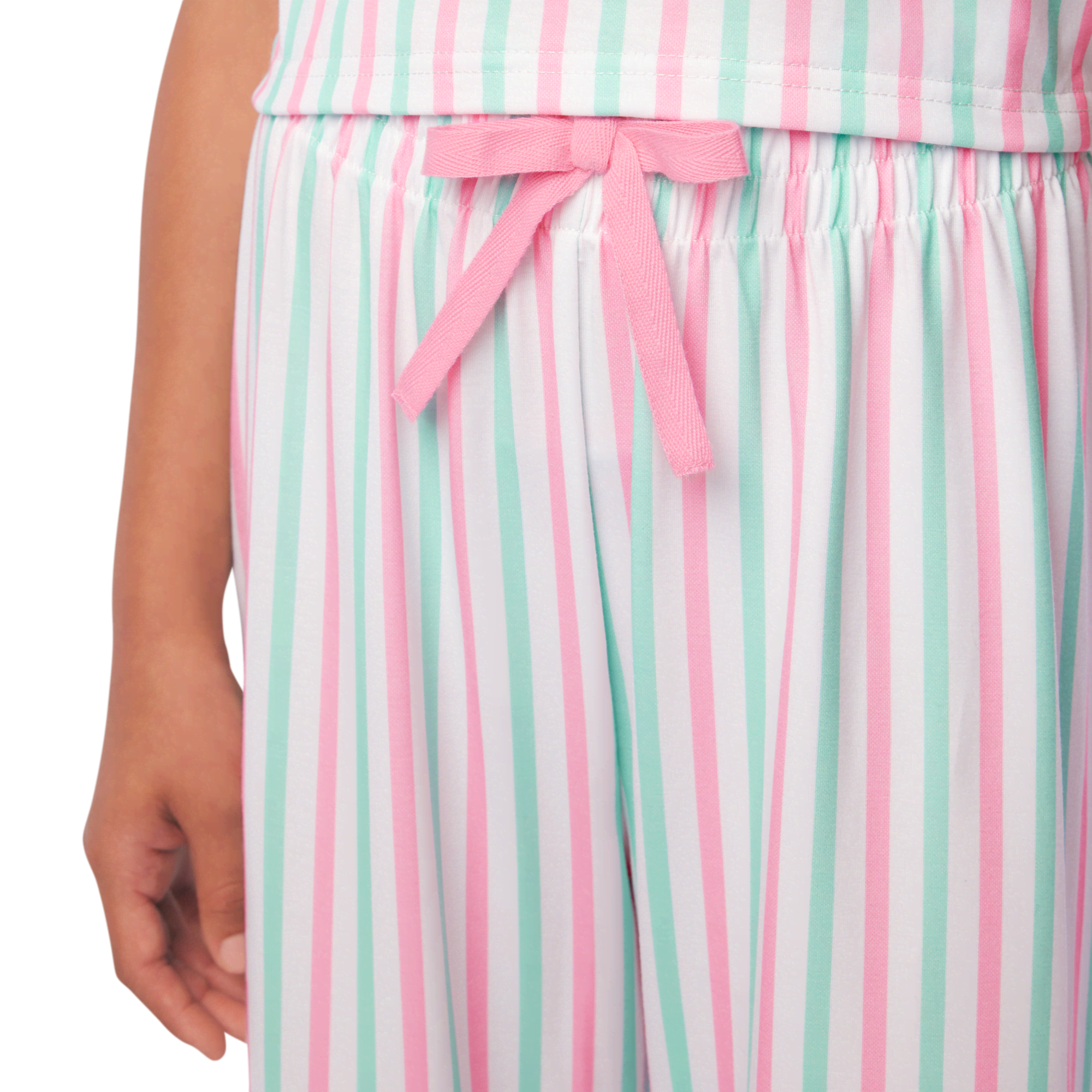 Raquel’s™ Coastal Stripes Pajamas for Girls & 18-inch Dolls
