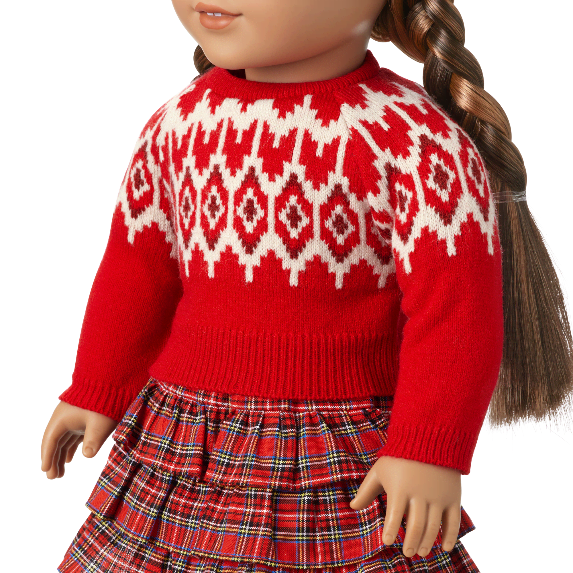 American Girl® x J.Crew Fair Isle Hearts Sweater for 18-inch Dolls