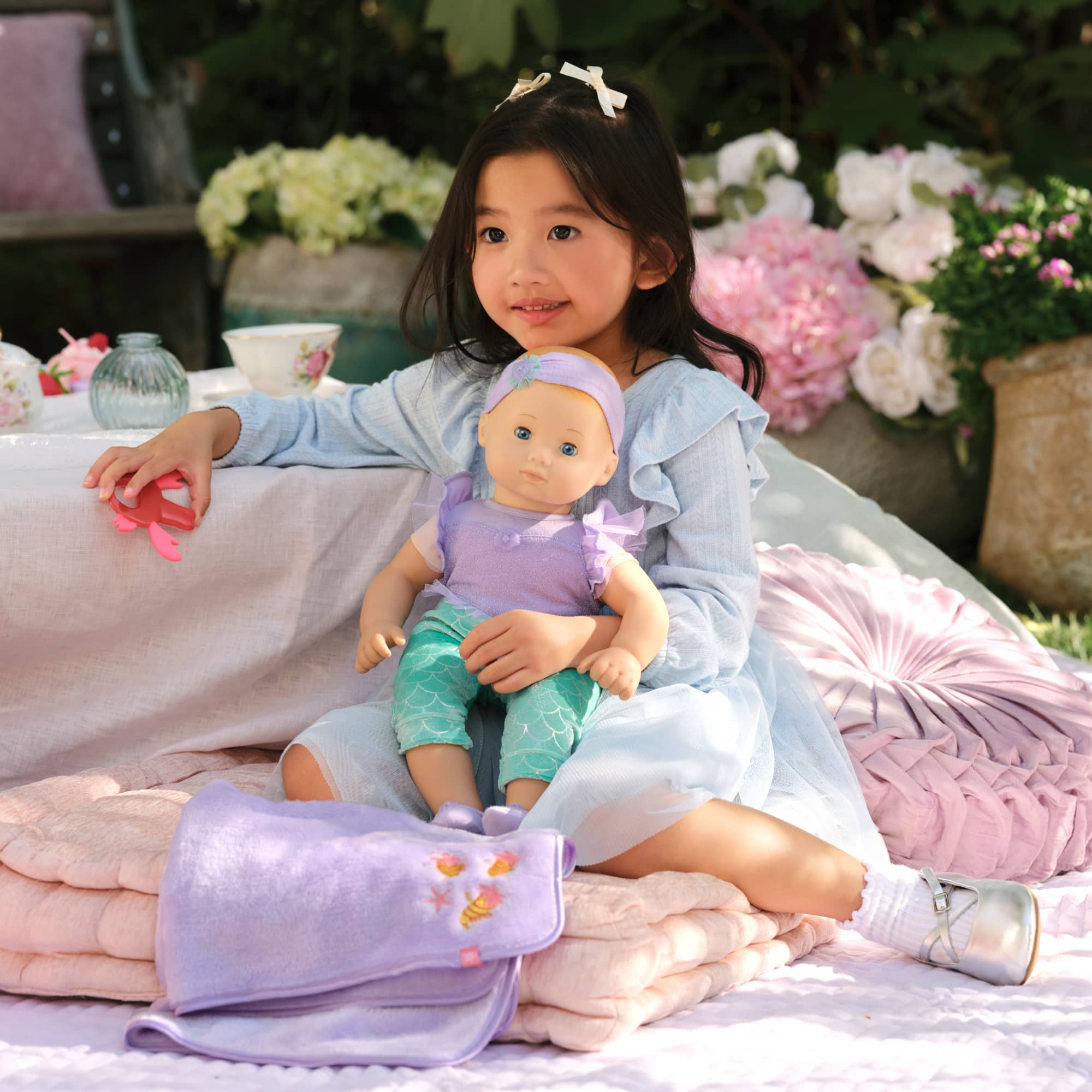 Disney Princess Ariel Cuddle & Care Set with Bitty Baby® Doll by American Girl®