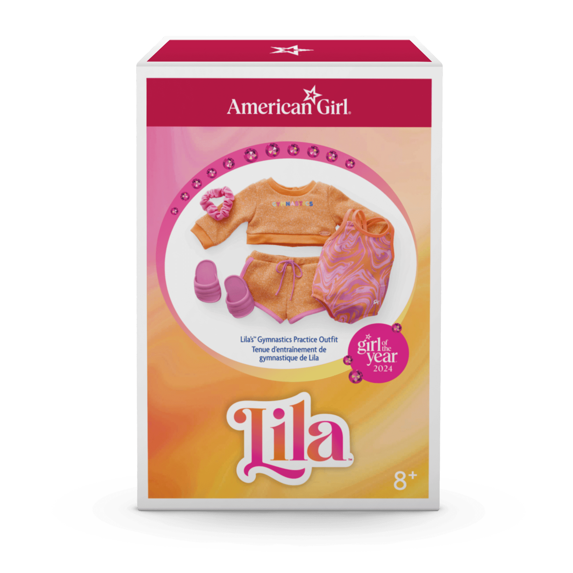 Lila's™ Gymnastics Practice Outfit for 18-inch Dolls (Girl of the Year™ 2024)
