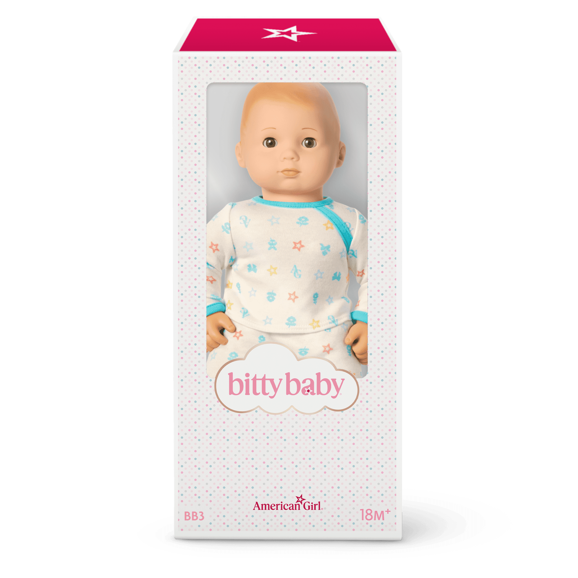 Bitty Baby® Doll #3 with blonde hair in Pastel Blue