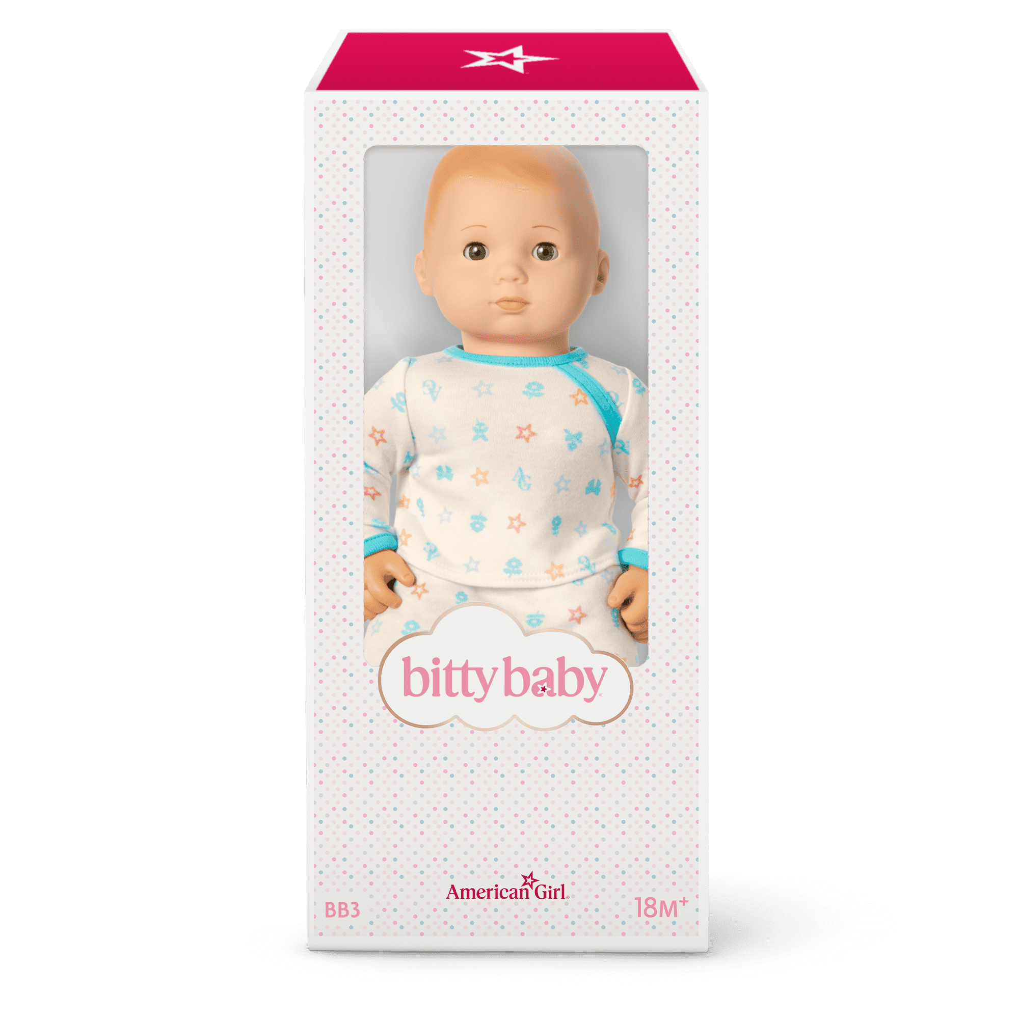 Bitty Baby® Doll #3 in Pastel Blue + Bear Friend & Board Book