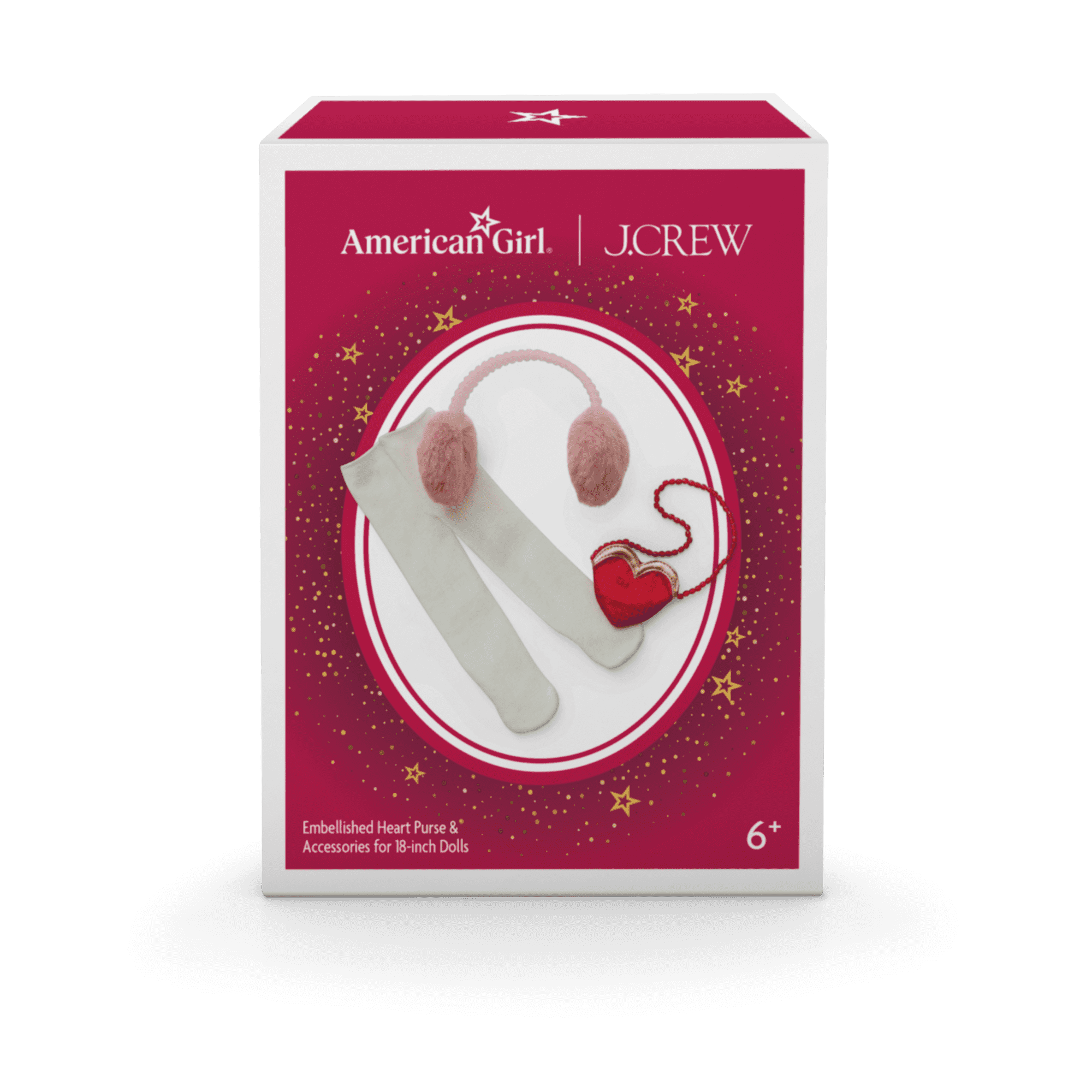 American Girl® x J.Crew Embellished Heart Purse & Accessories for 18-inch Dolls