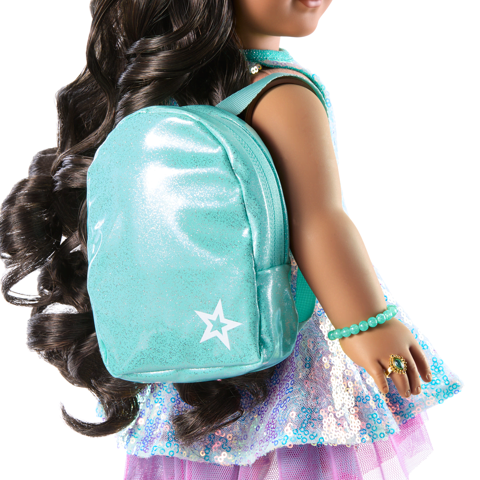 Shimmering Sea Turtle Backpack & Accessory Set for 18-inch Dolls