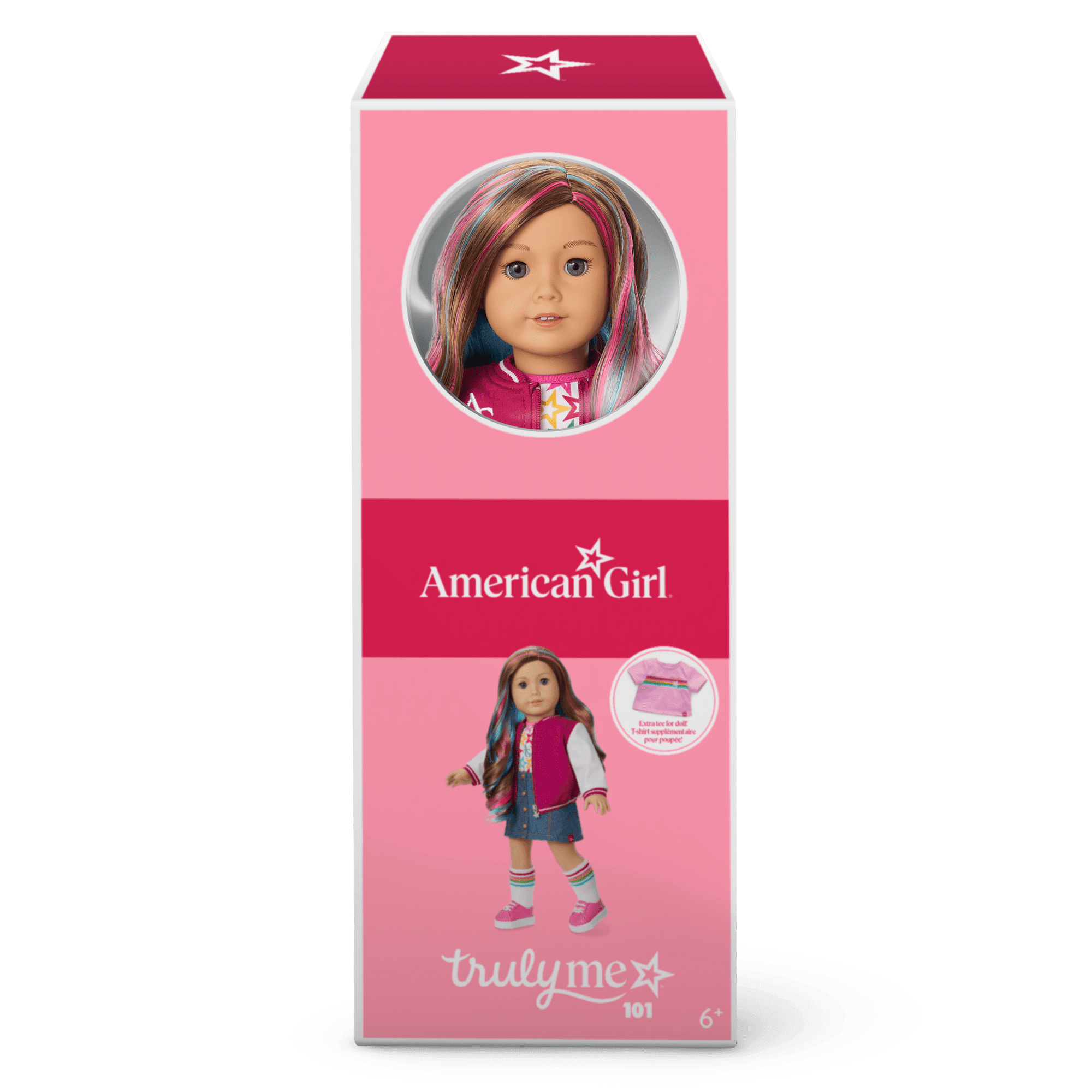 Truly Me™ 18-inch Doll #101 with wavy caramel hair