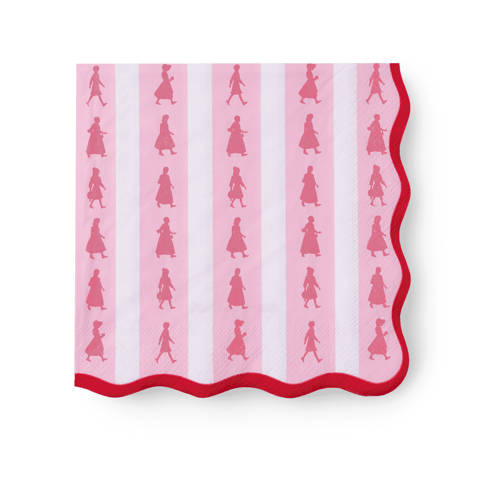 American Girl™ x Bonjour Fête Pink Stripe Large Napkins (Set of 20)