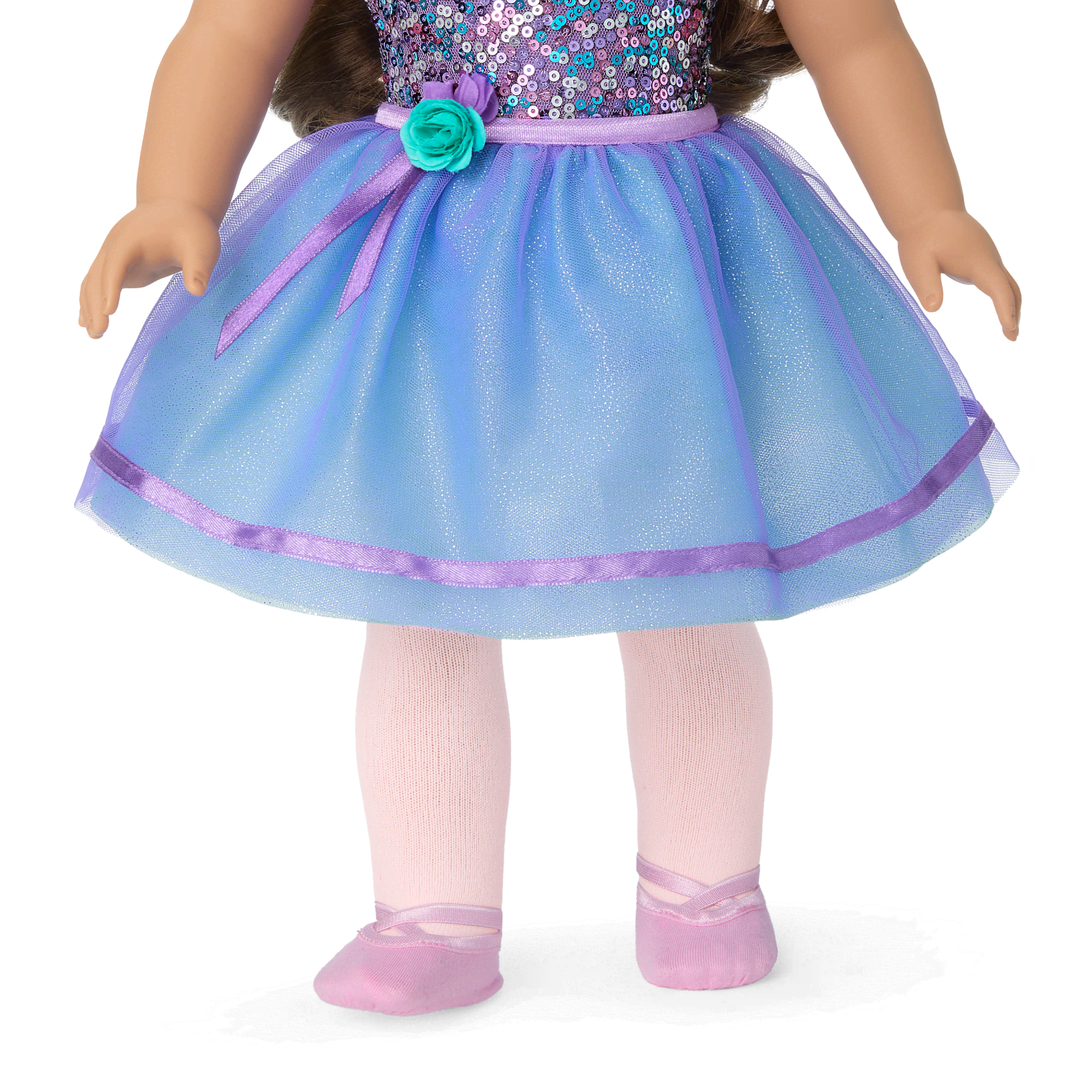 Truly Me™ #117 Doll & Dance All Day Set with wavy dark-brown hair