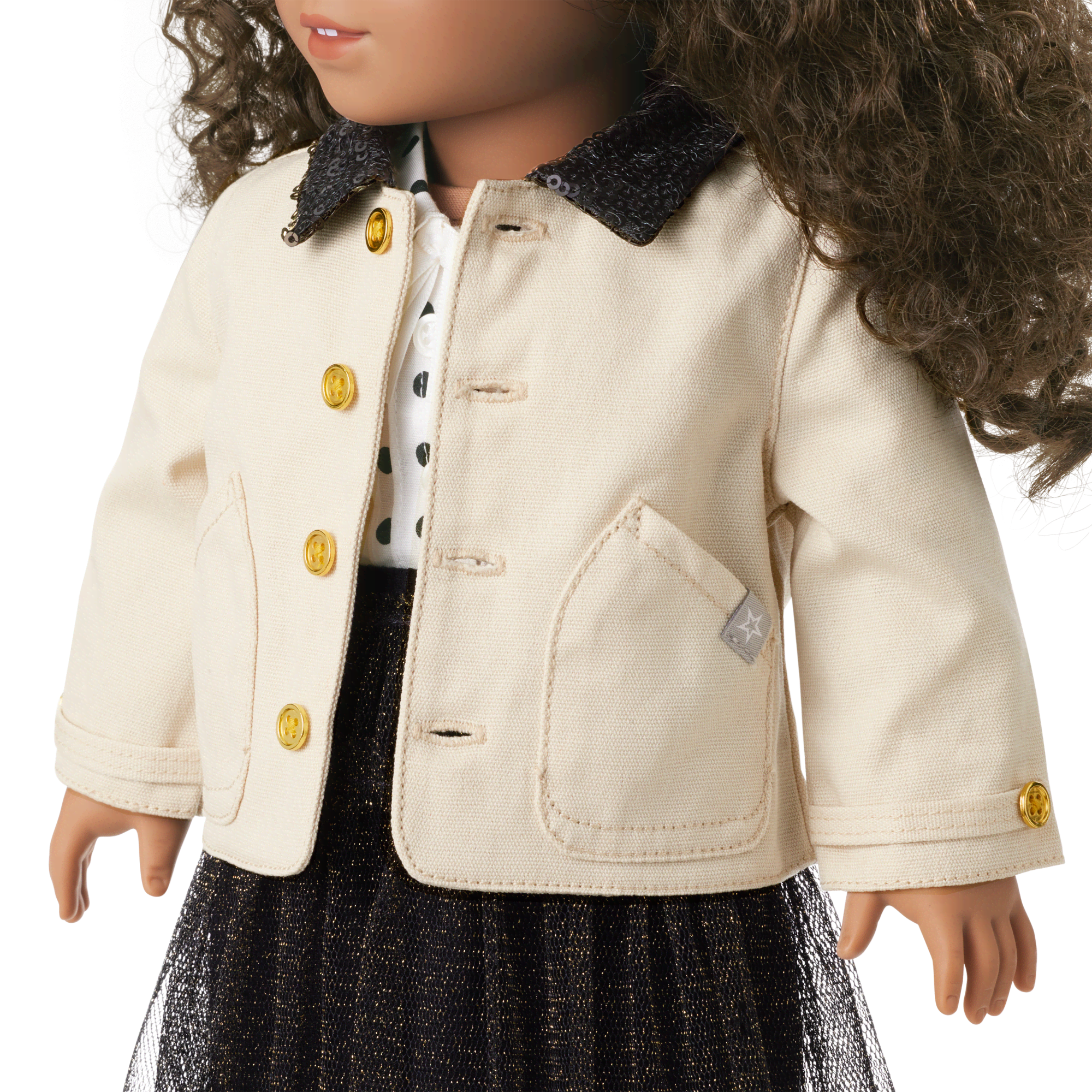 American Girl® x J.Crew Embellished Barn Jacket™ for 18-inch Dolls