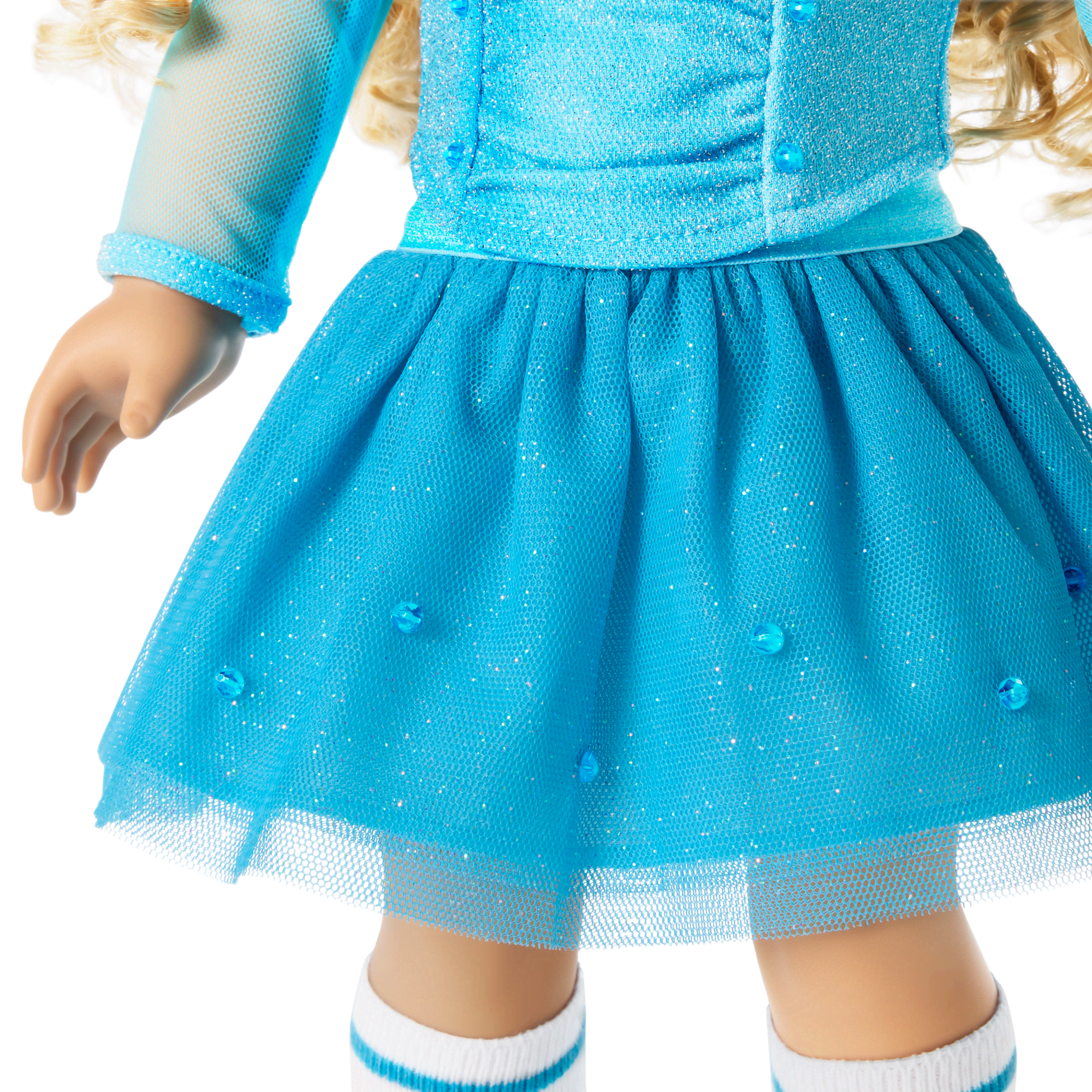 December Blue Brilliance Topaz Outfit for 18-inch Dolls