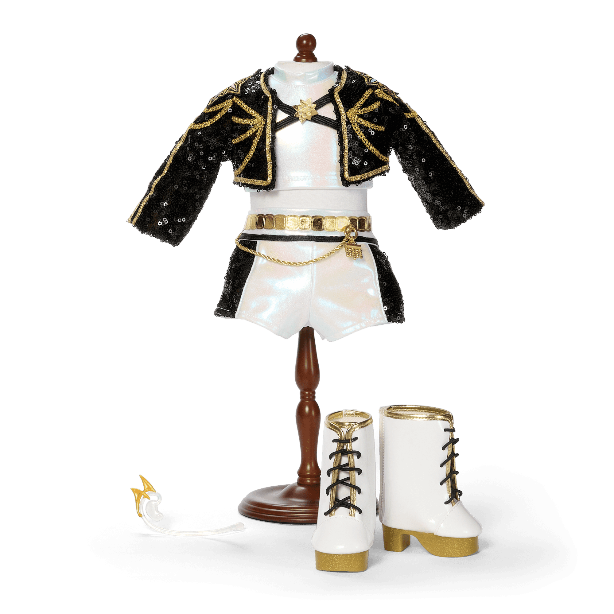 American Girl® x KPop Demon Hunters HUNTR/X Rumi “Golden Tour” Outfit for 18-inch Dolls