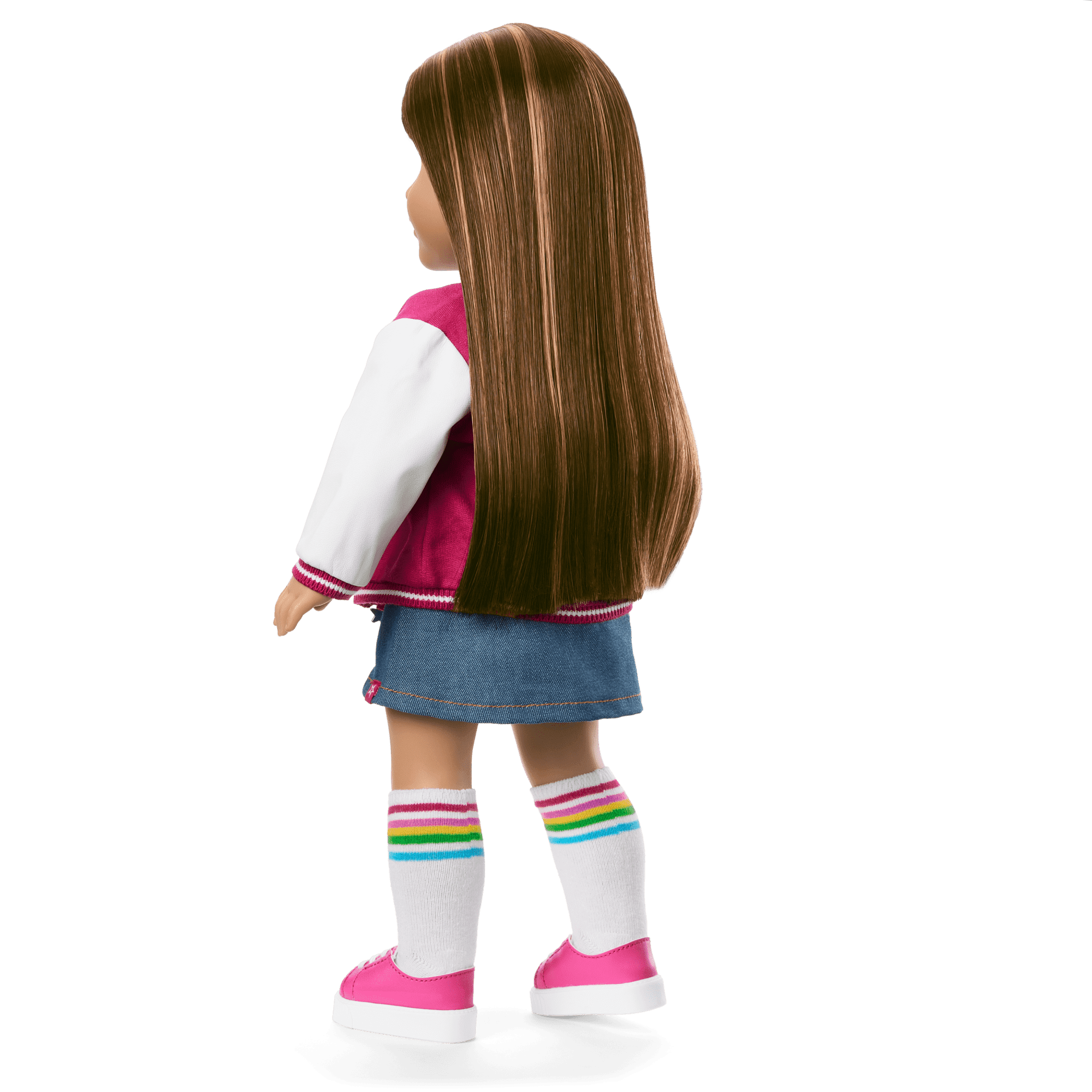 Truly Me™ 18-inch Doll #122 with straight dark-brown hair