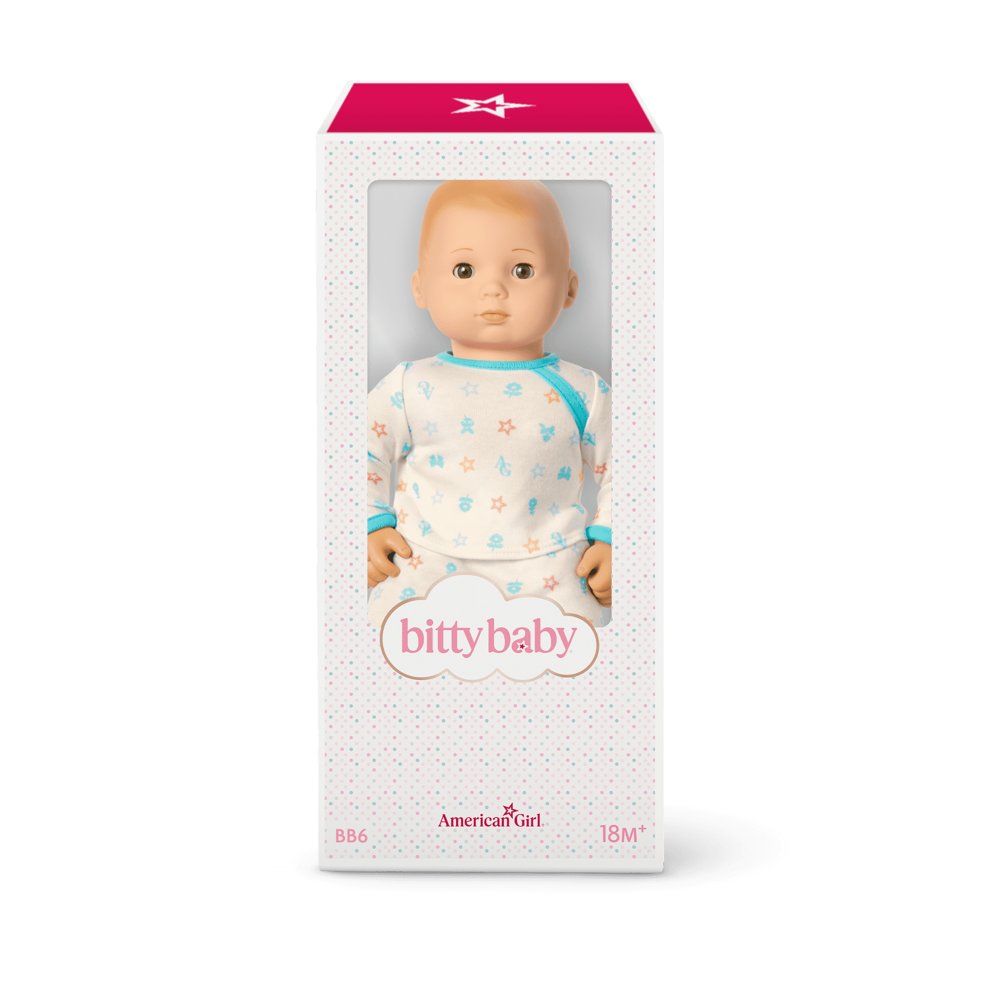 Bitty Baby® Doll #6 in Pastel Blue + Bear Friend & Board Book