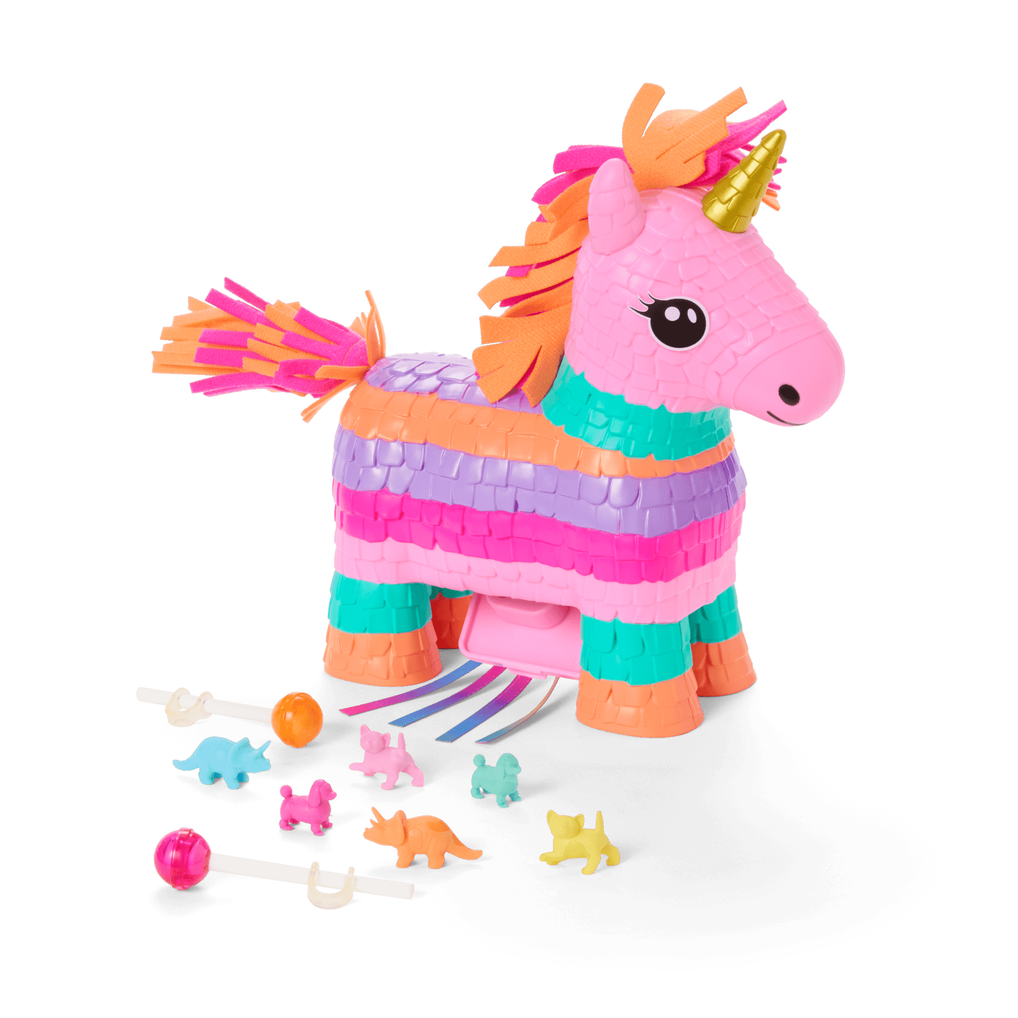 Unicorn Piñata & Party Accessories for 18-inch Dolls