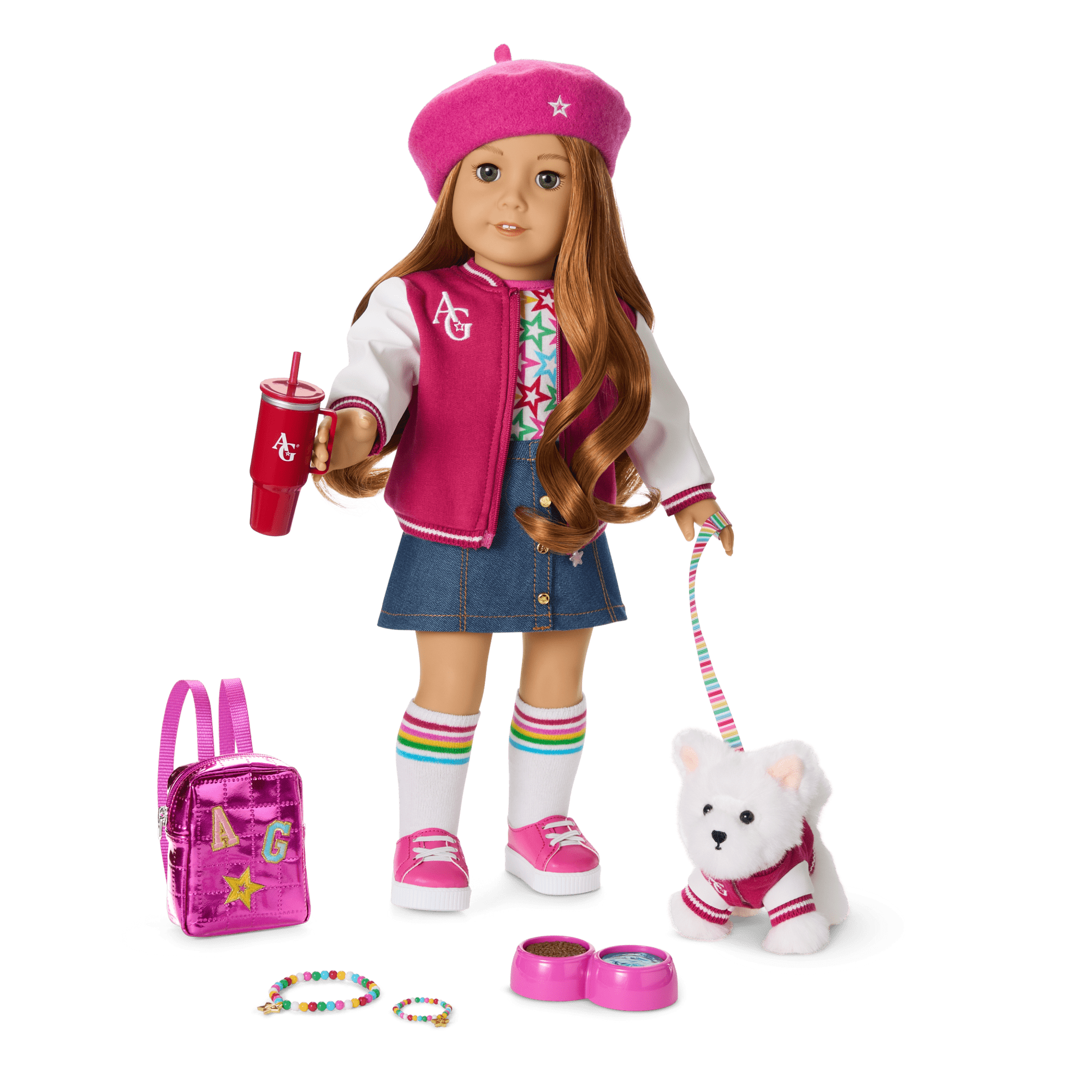Truly Me™ 18-inch Doll #103 with wavy red hair