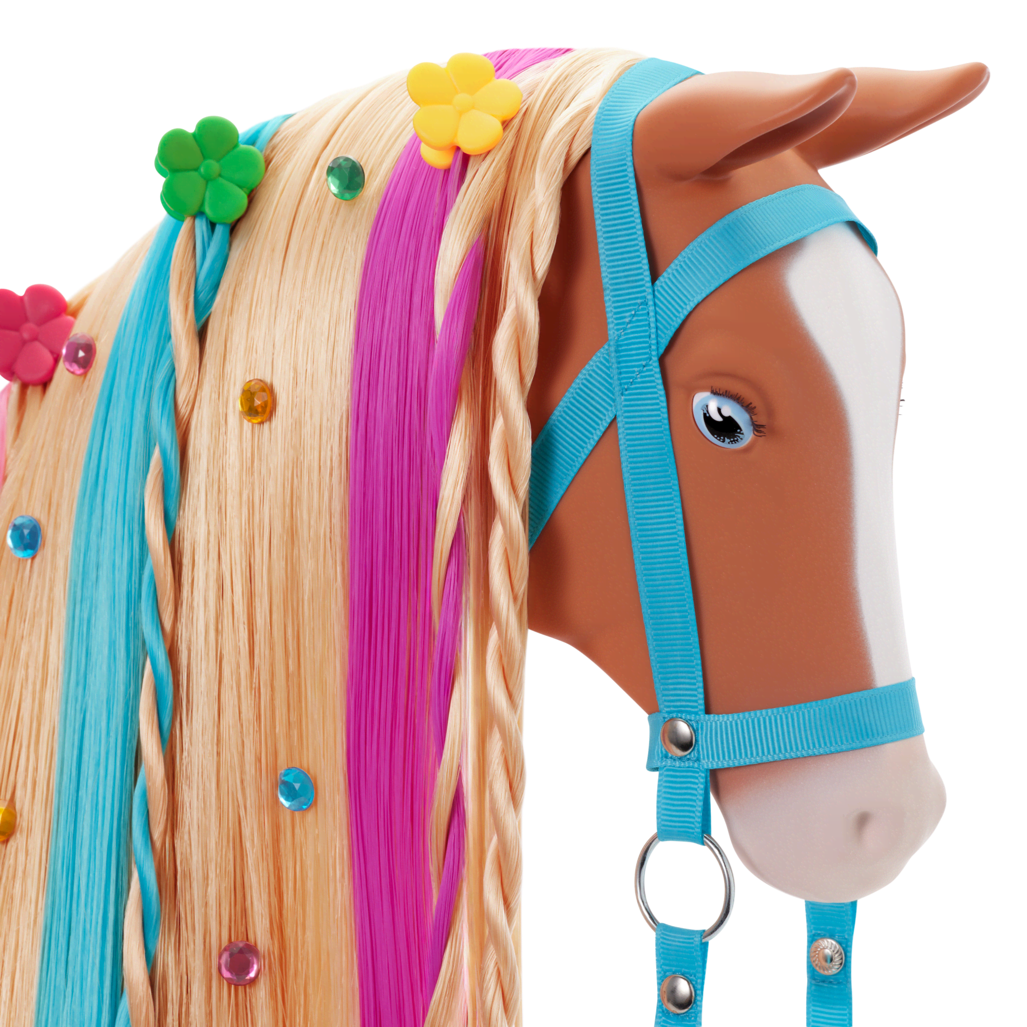 Chestnut Charm Horse & Western Flowers Denim Jumpsuit for 18-inch Dolls