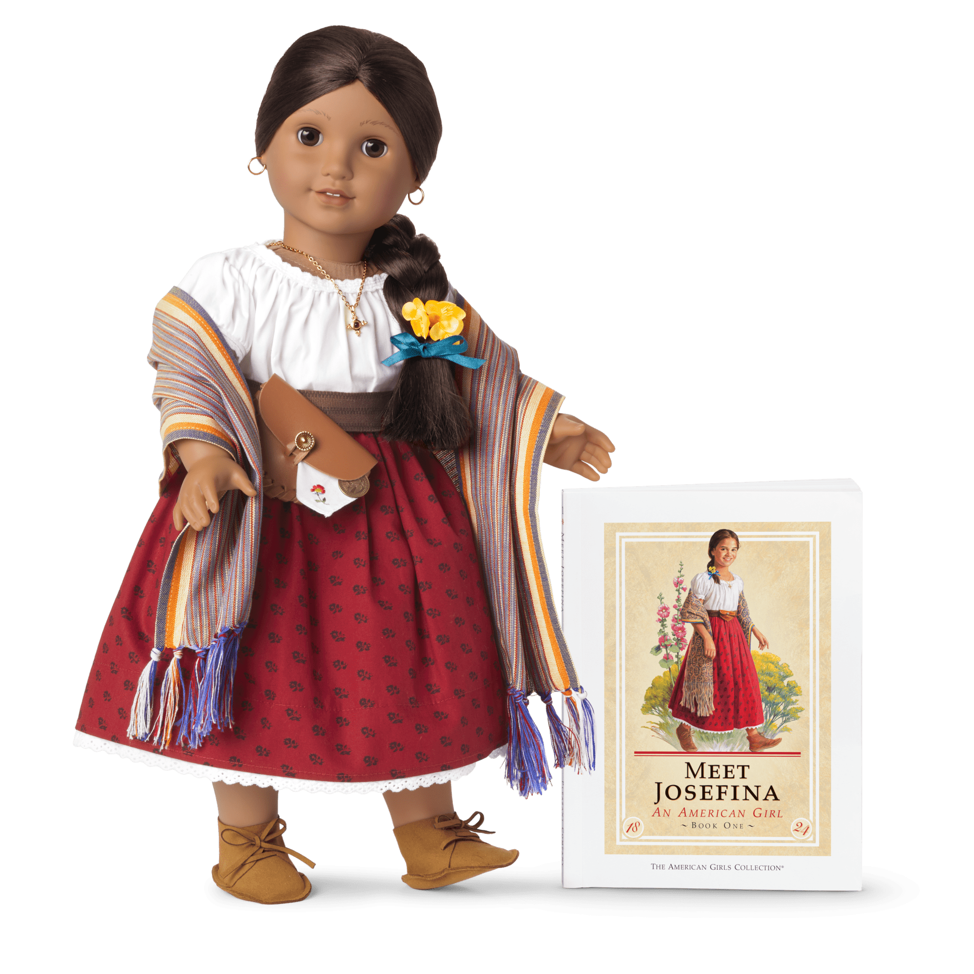 Josefina Montoya™ 18-inch Doll & Christmas Dress Bundle (Historical Characters)