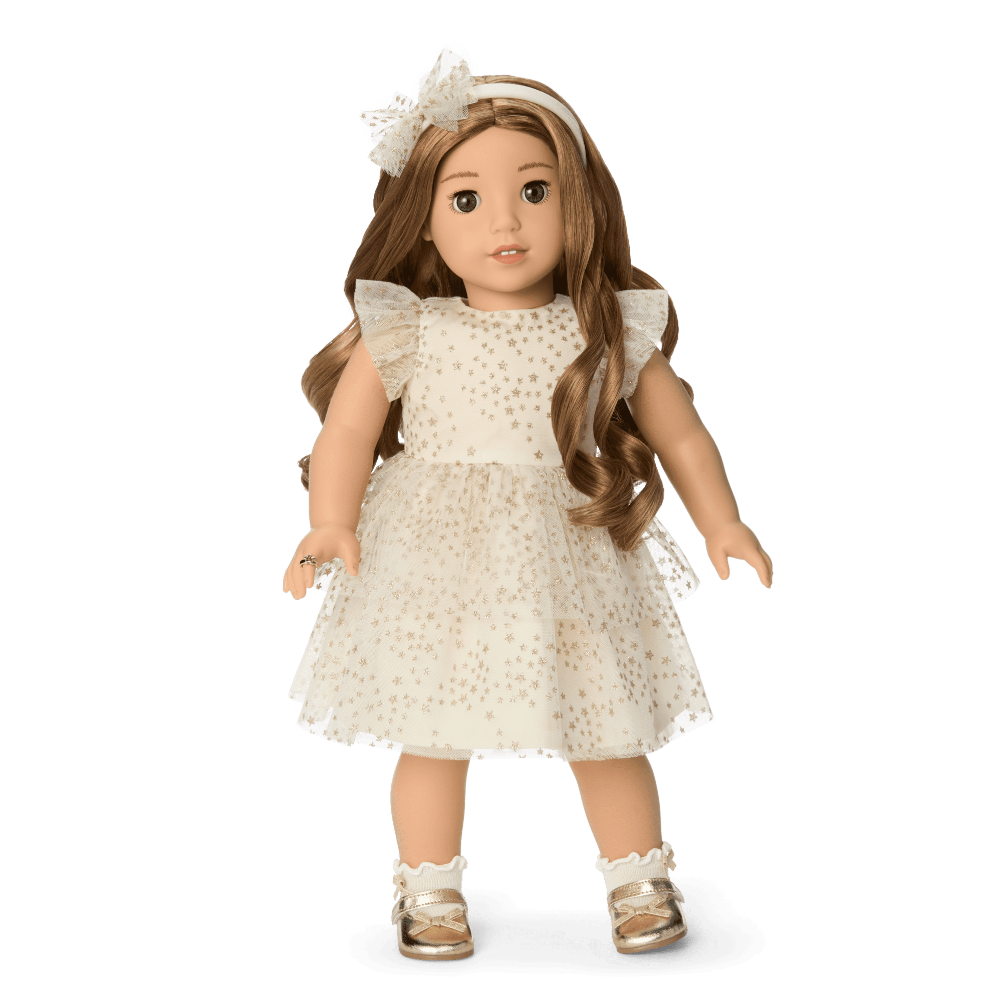 American Girl® x Janie and Jack Sparkly Cream Celebration Dress for Girls & 18-inch Dolls