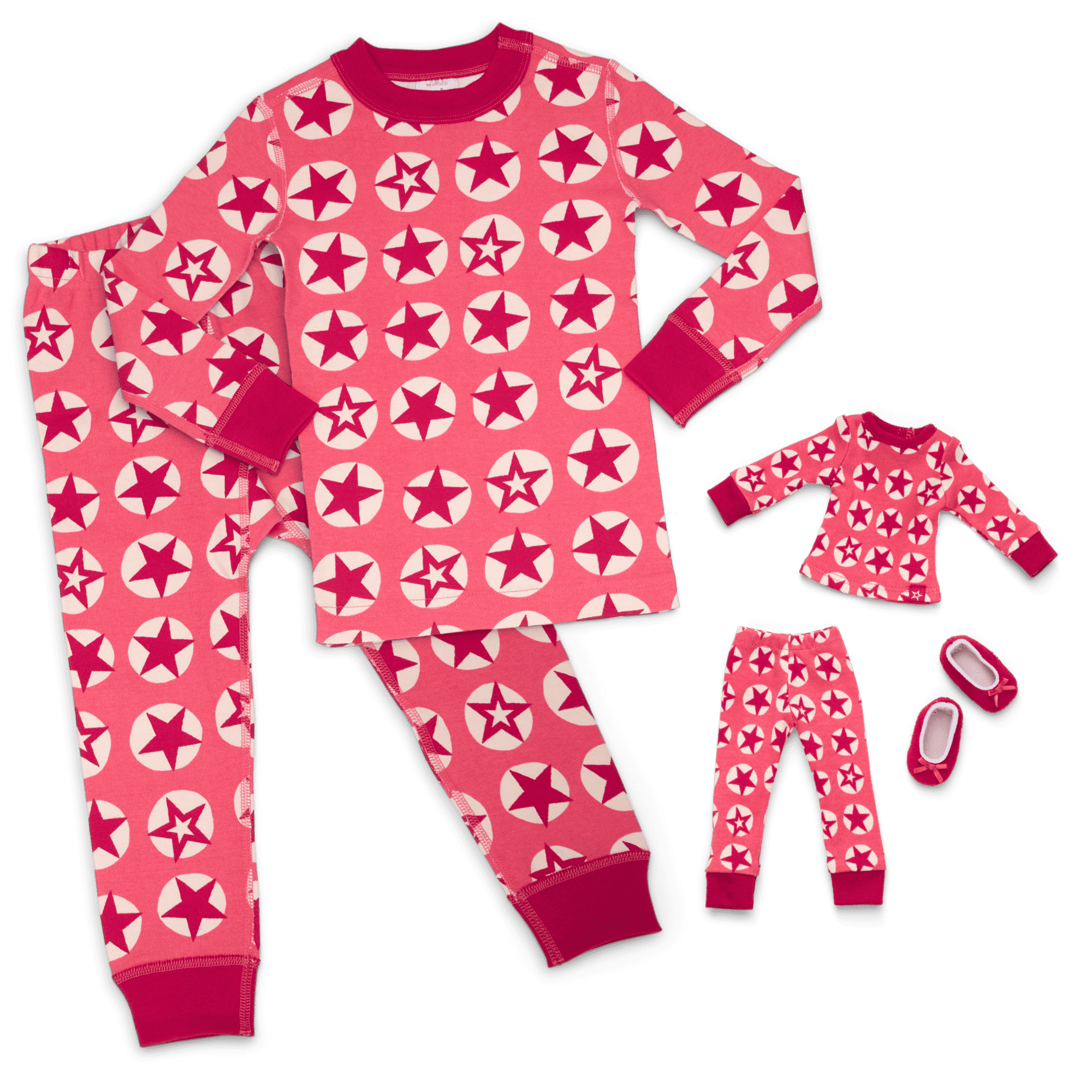 American Girl® x Hanna Andersson Berry Bright Stars Pajamas for Girls & 14.5-inch Dolls