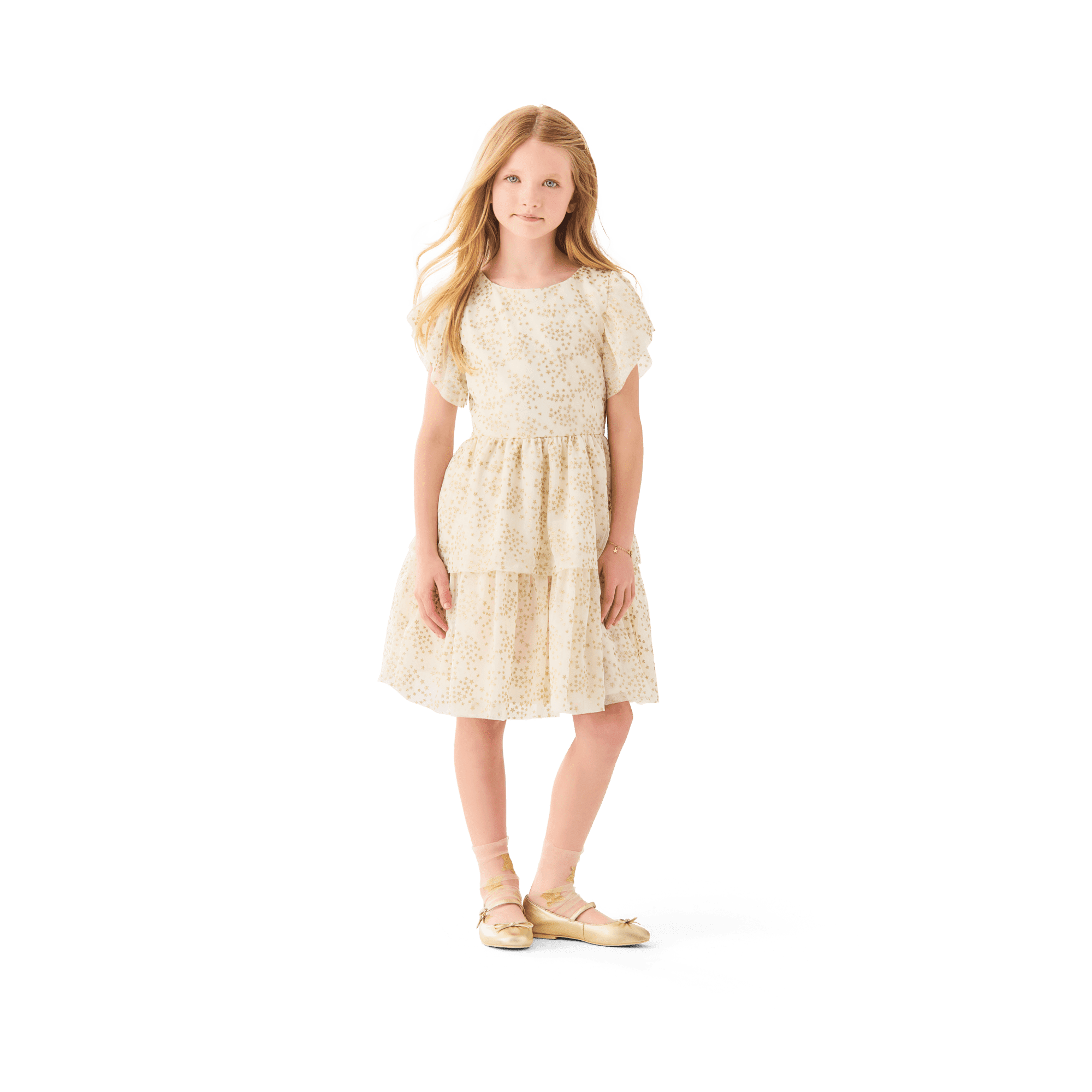 American Girl® x Janie and Jack Sparkly Cream Celebration Dress for Girls & 18-inch Dolls