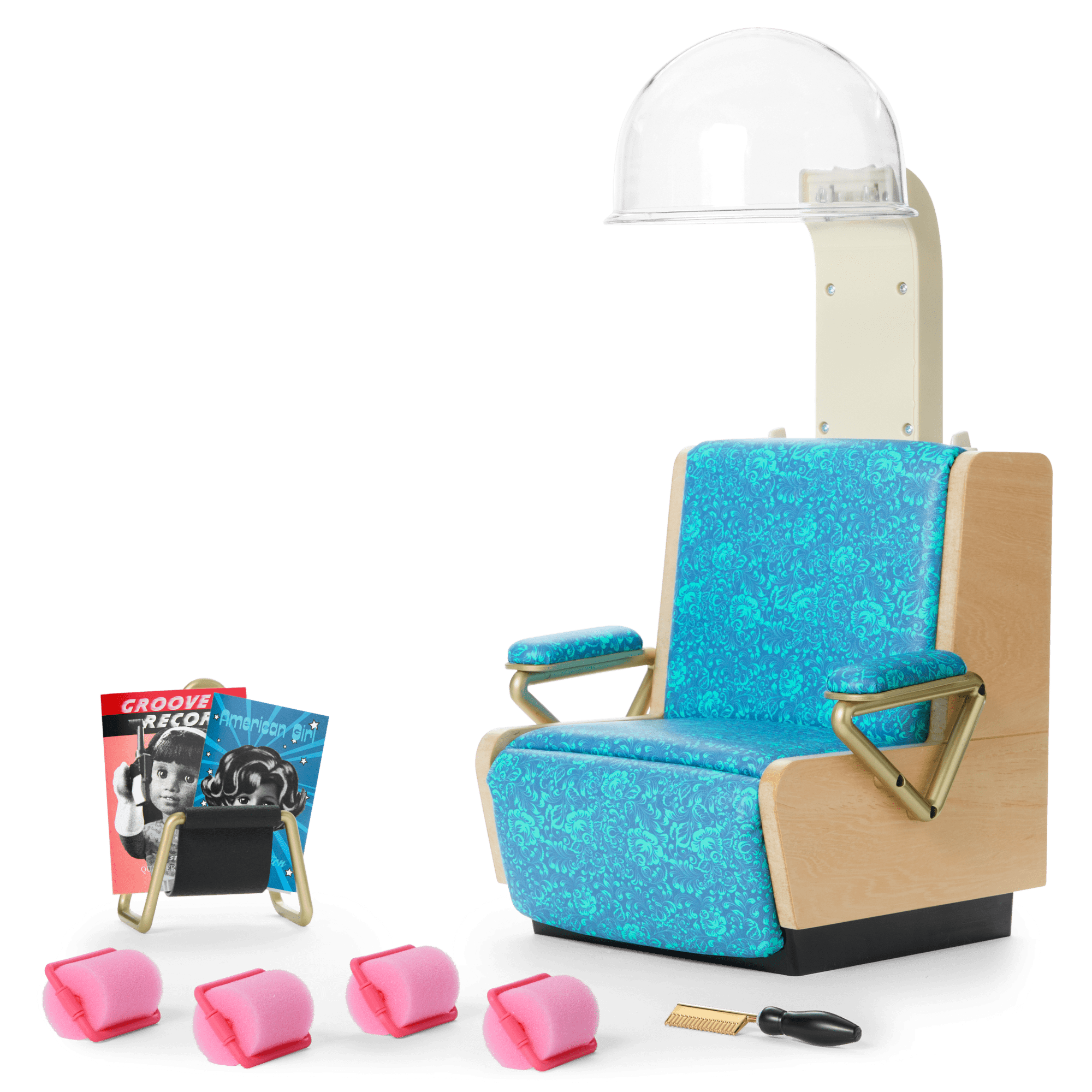 Melody’s™ Salon Chair & Accessories for 18-inch Dolls (Historical Characters)