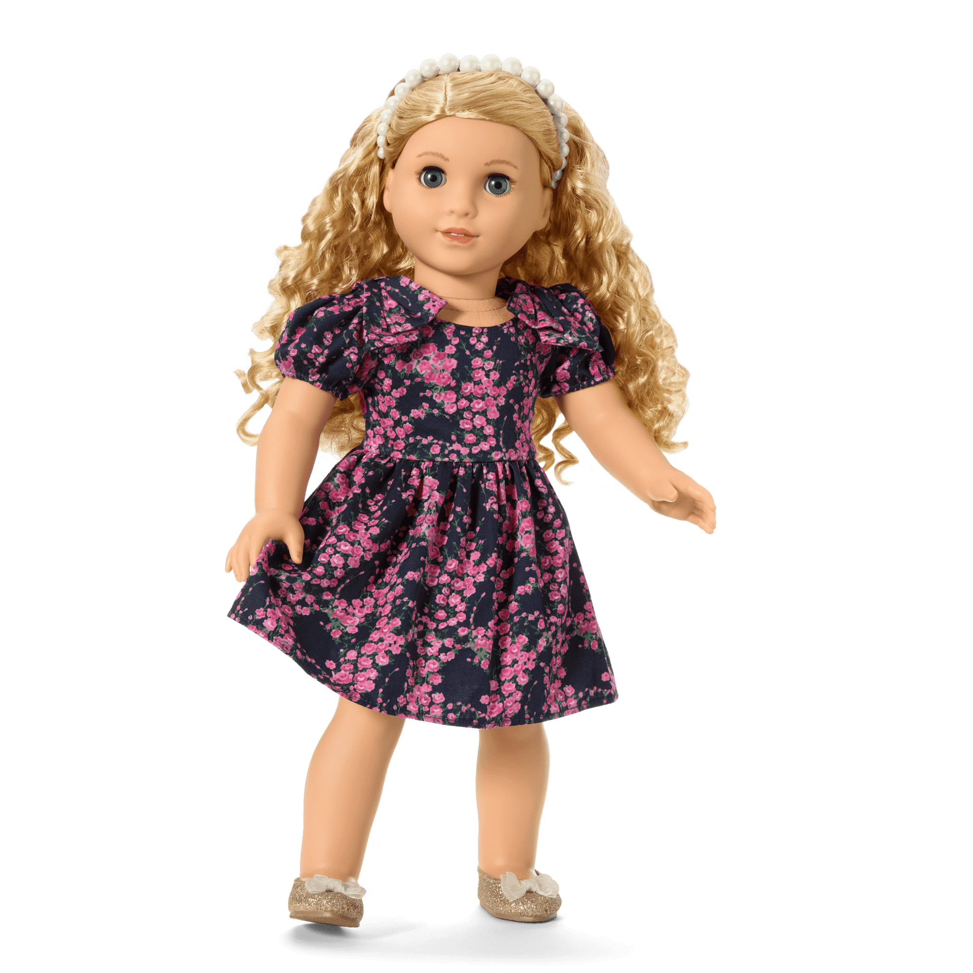American Girl® x Janie and Jack Glitter & Bows Shoes for 18-inch Dolls