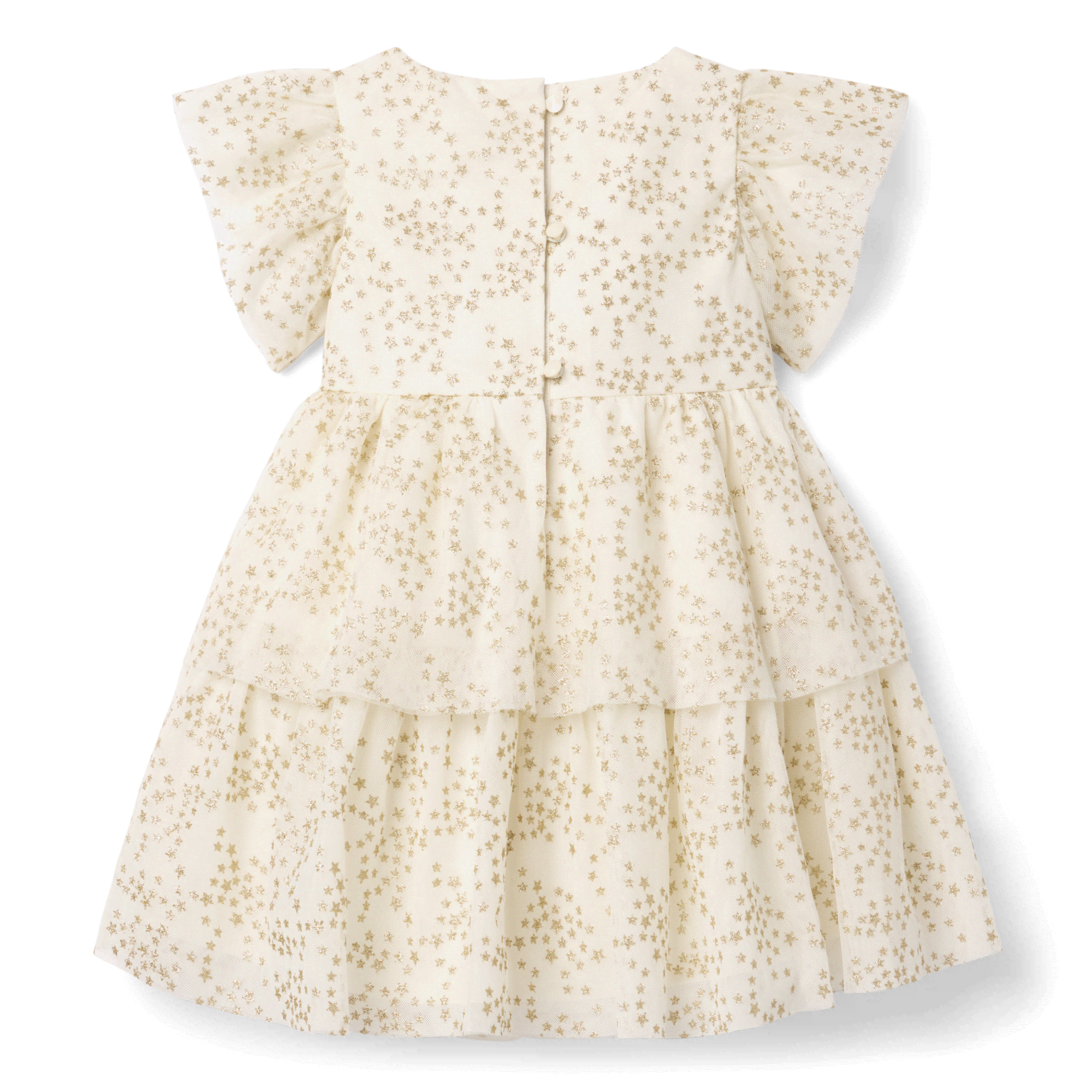 American Girl® x Janie and Jack Sparkly Cream Celebration Dress for Little Girls &