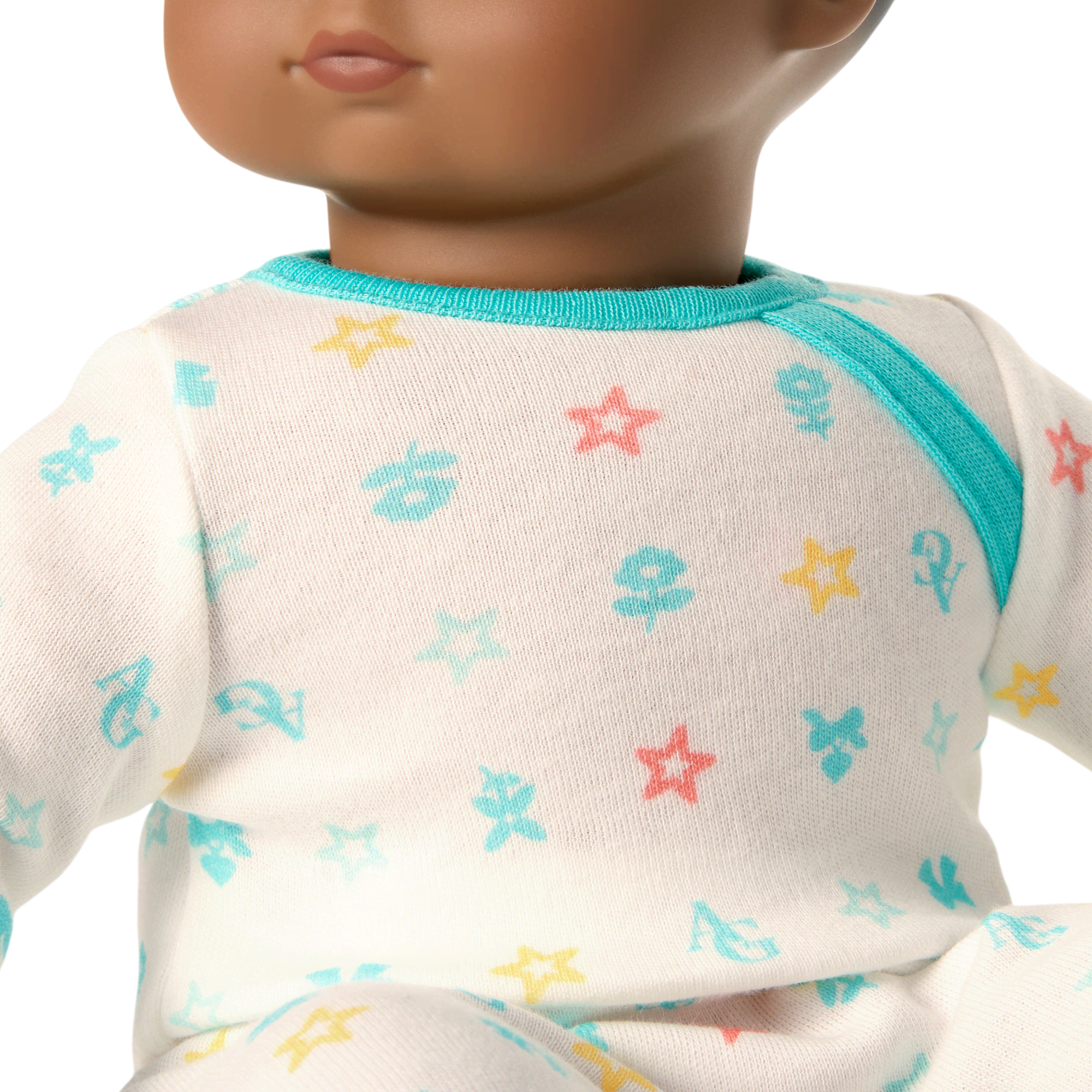 Bitty Baby® Doll #1 with black hair in Pastel Blue