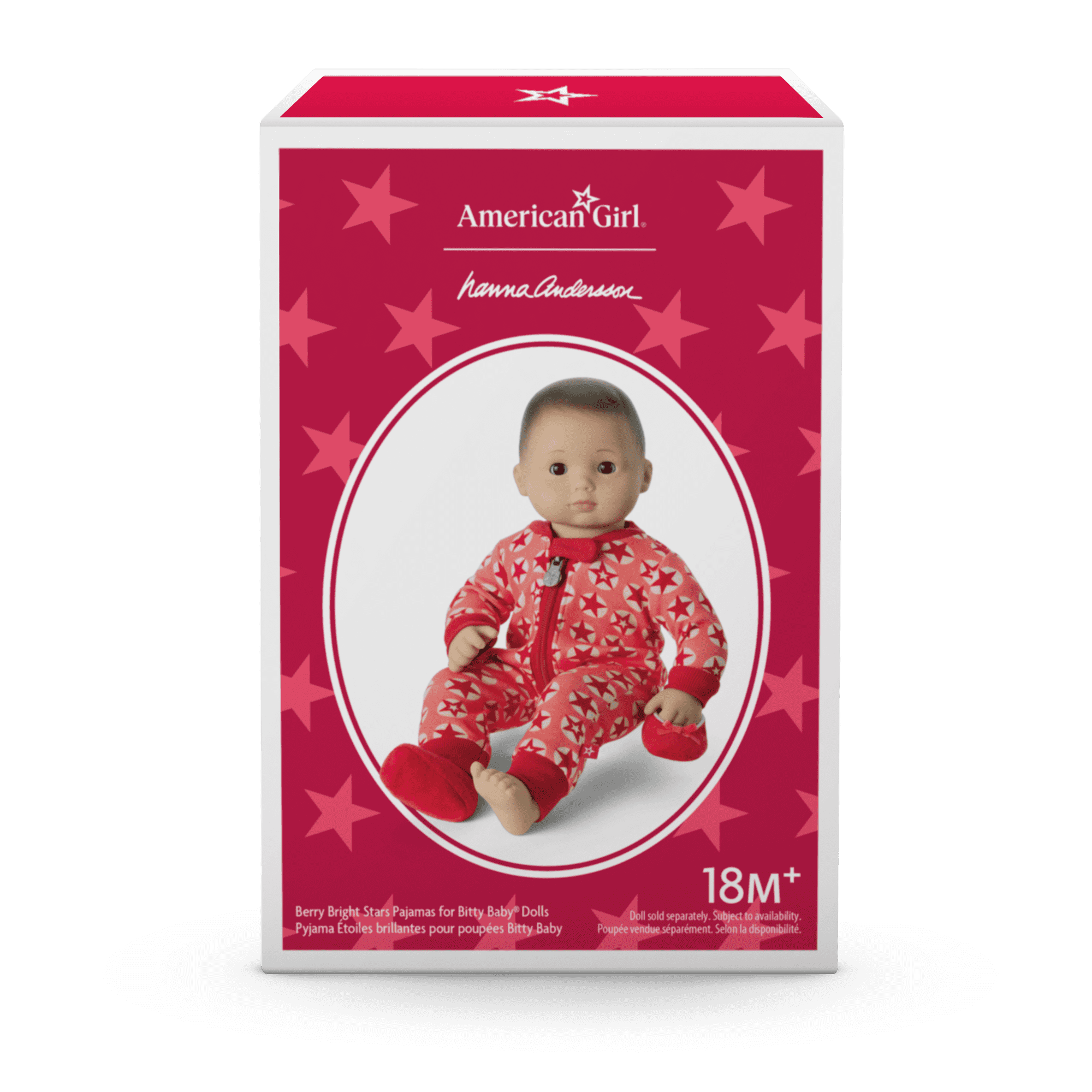 American Girl® x Hanna Andersson Berry Bright Stars Pajamas for Bitty Baby® Dolls