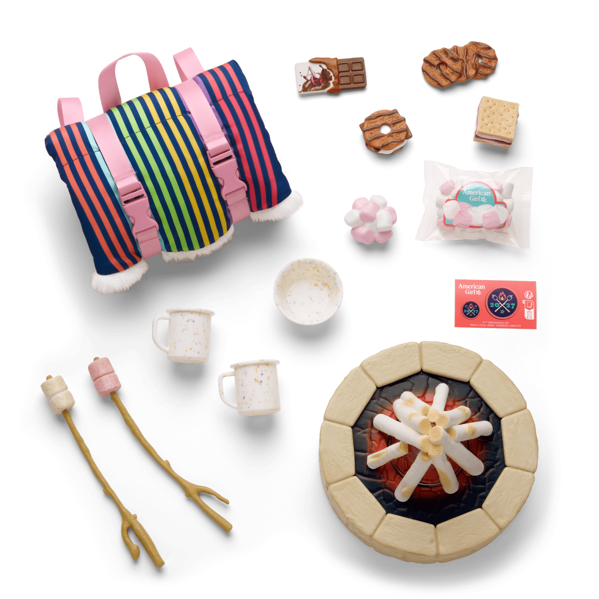 Daisy Davenport’s™ Campfire Set & Guitar Bundle for 18-inch Dolls (Girl of the Year™ 2027)