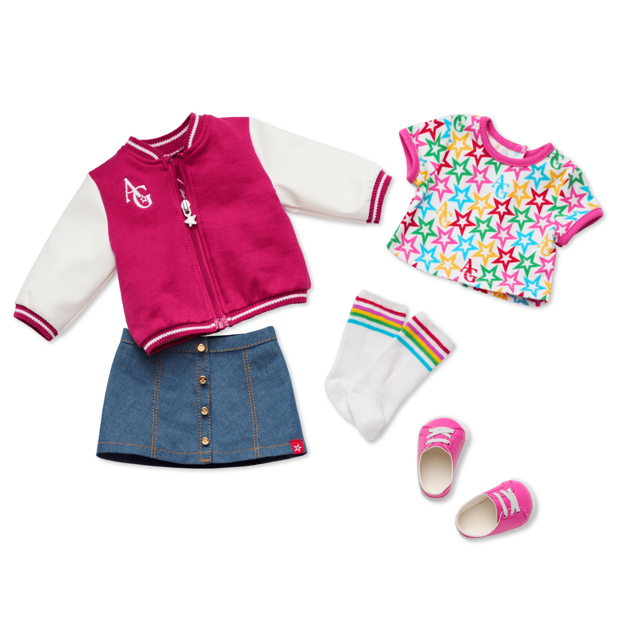 AG™ Star Squad Varsity Jacket for Girls & 18-inch Dolls