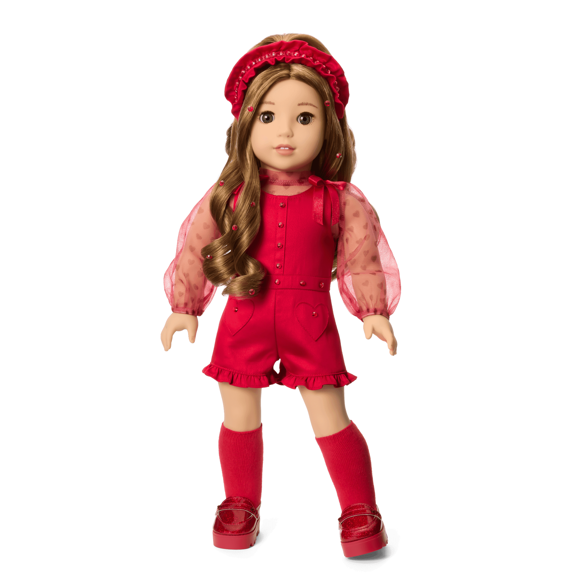 January Garnet Glam Outfit for 18-inch Dolls