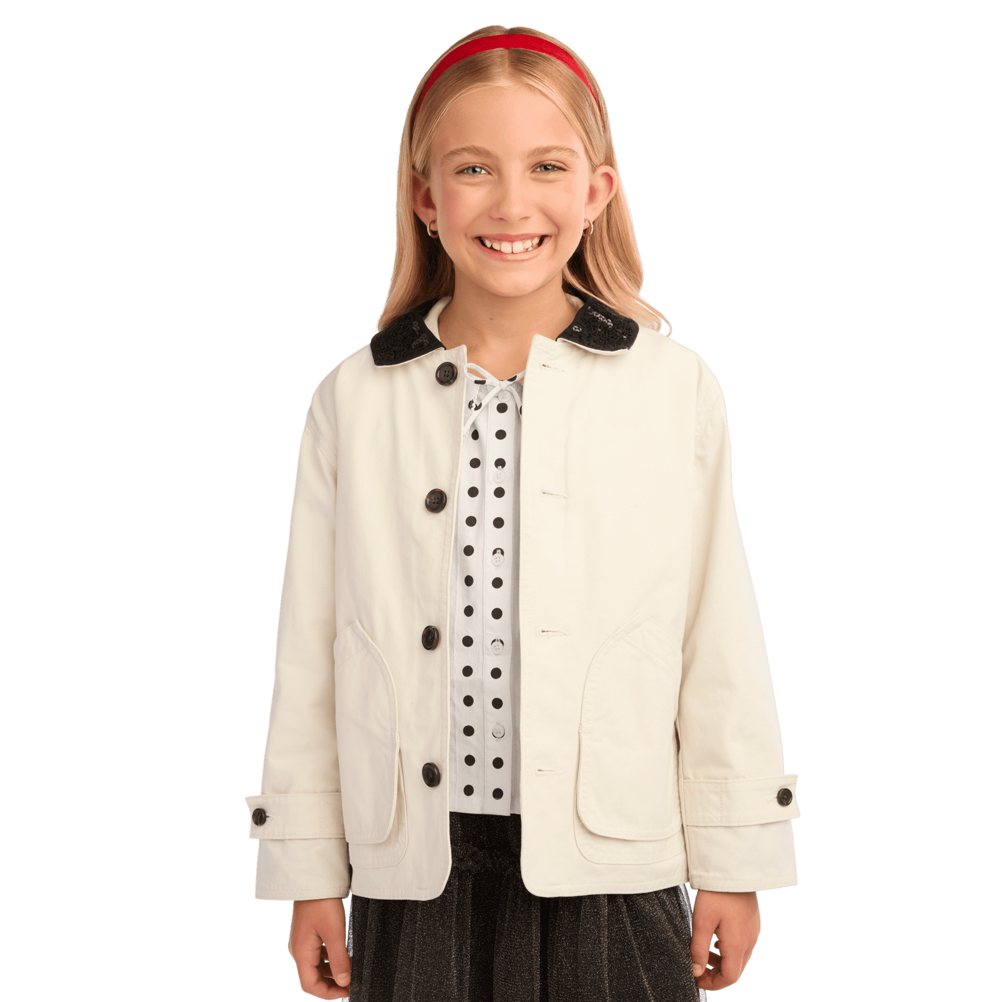 American Girl® x J.Crew Embellished Barn Jacket™ for Girls