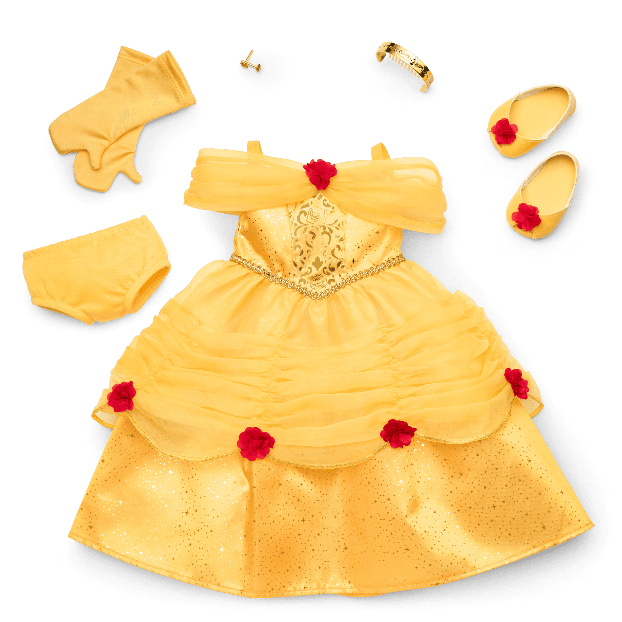American Girl® Disney Princess Belle 18-inch Doll & Dress for Girls Bundle
