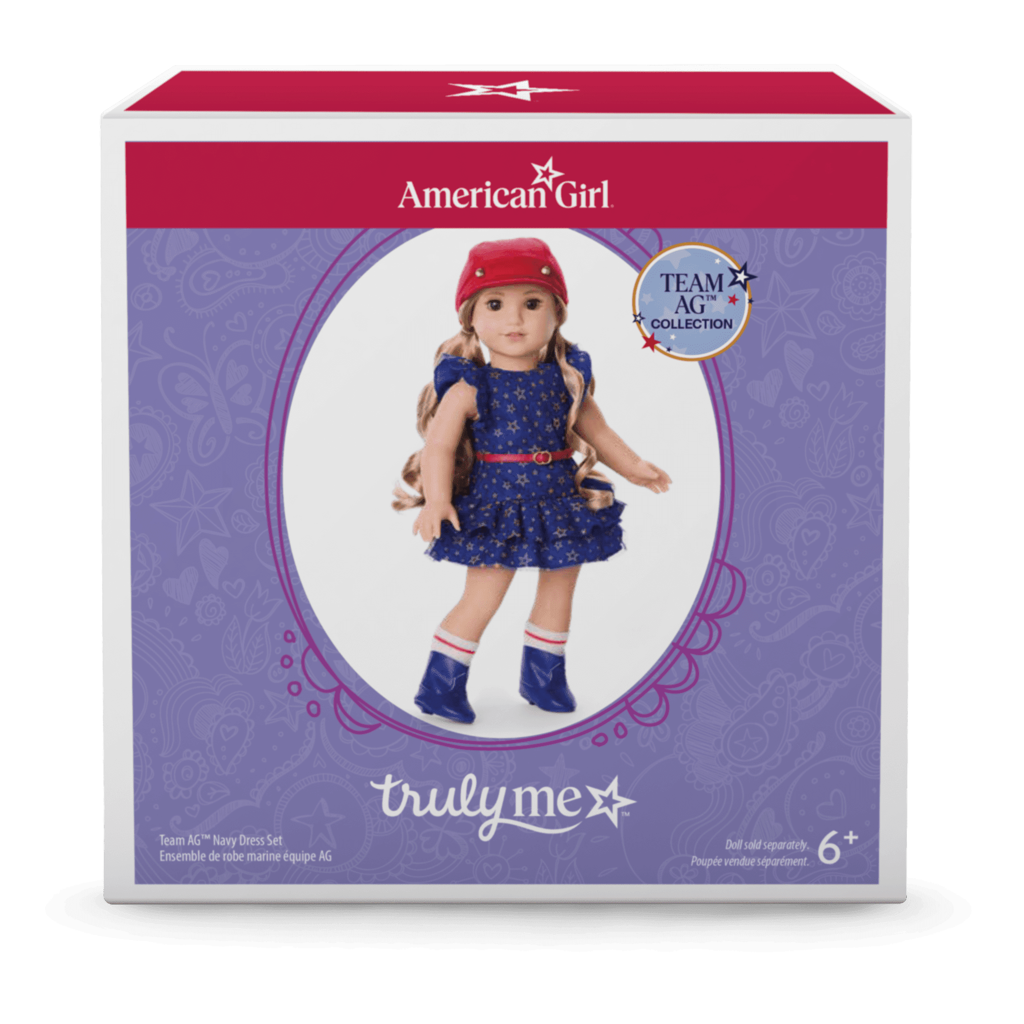 Team AG™ Navy Dress Set for 18-inch Dolls