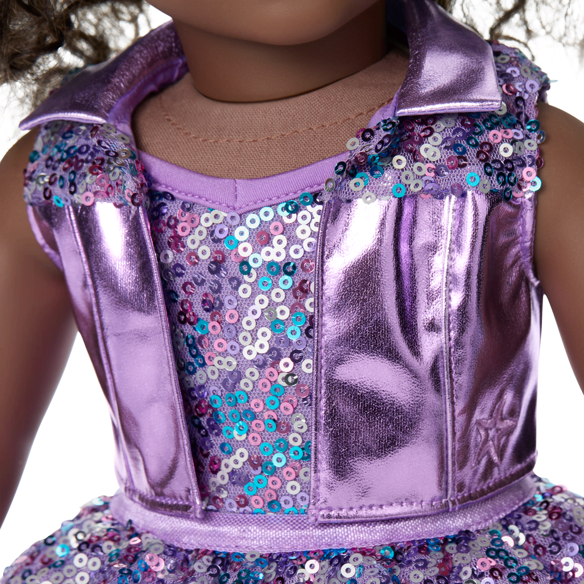 Truly Me™ #127 Doll & Dance All Day Set with curly dark-brown hair