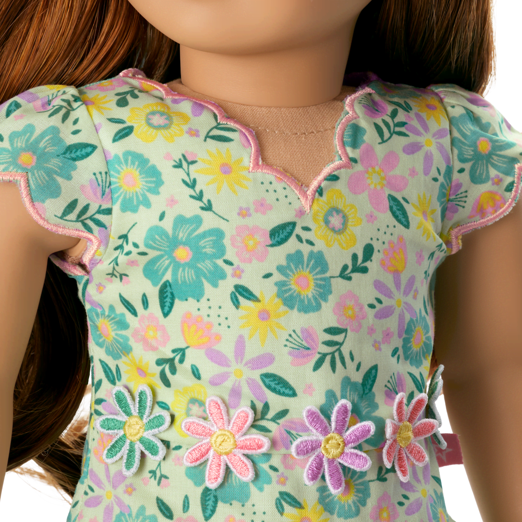 Pastel Petals Dress for 18-inch Dolls