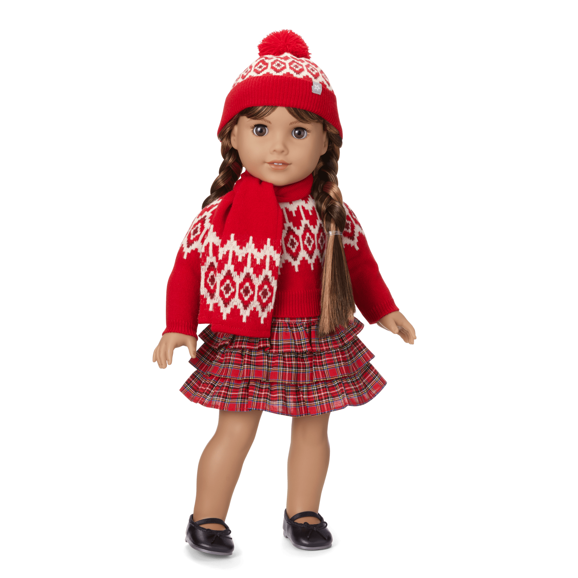 American Girl® x J.Crew Tiered Plaid Skirt for 18-inch Dolls