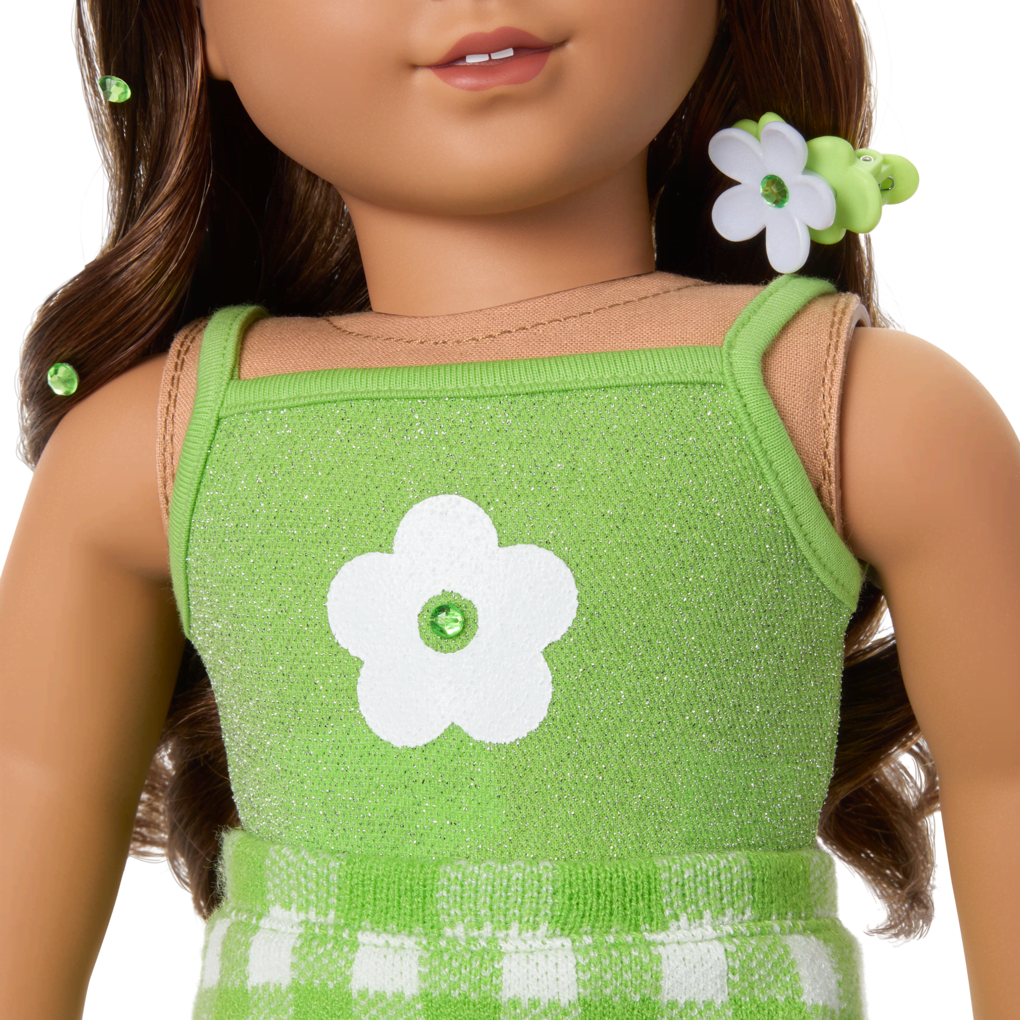 August Peridot Glow Outfit for 18-inch Dolls