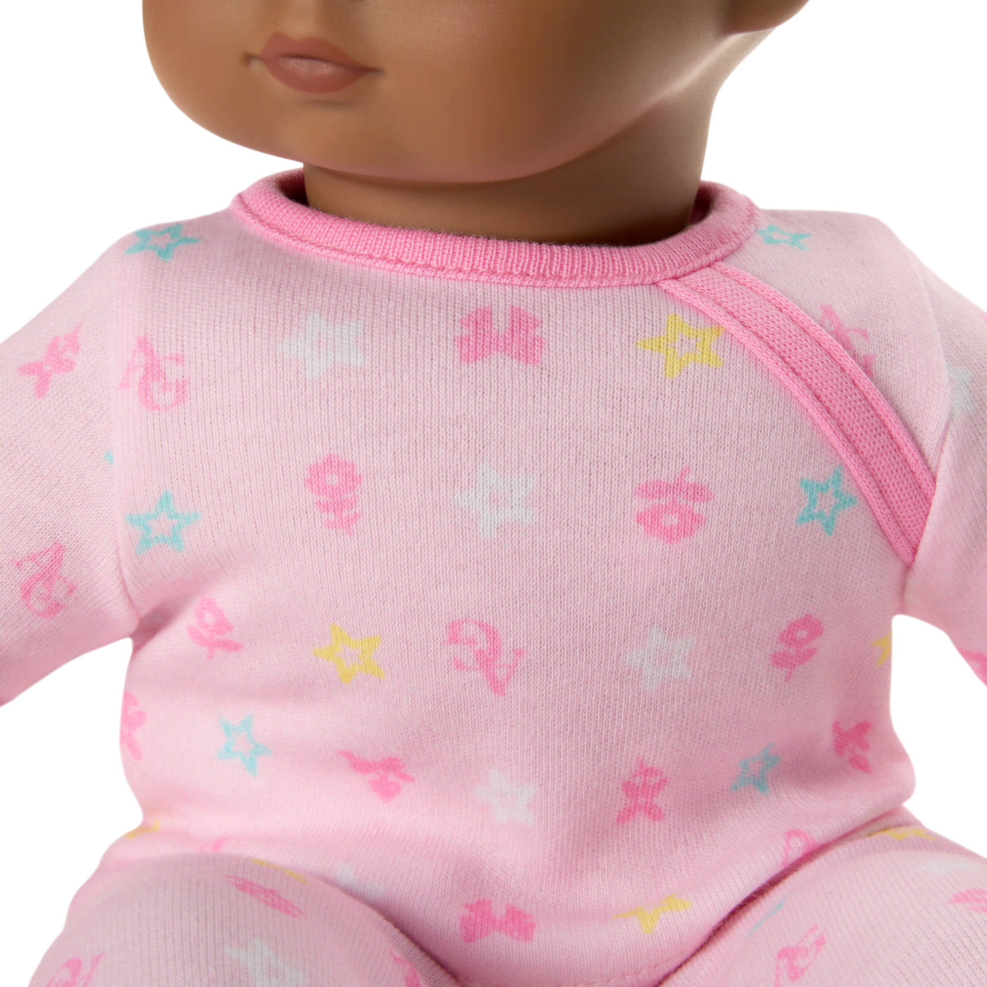 Bitty Baby® Doll #1 with black hair in Pastel Pink