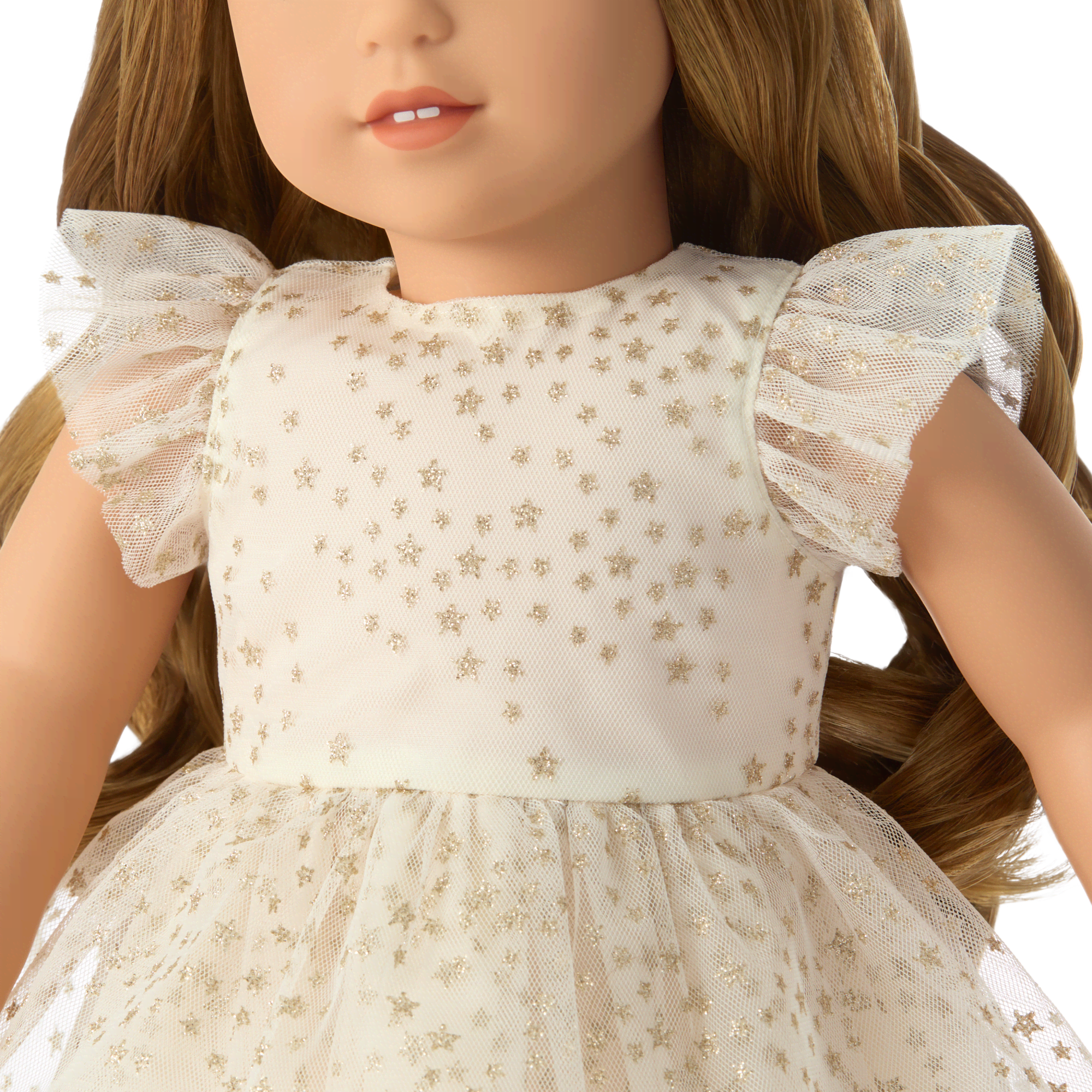 American Girl® x Janie and Jack Sparkly Cream Celebration Dress for 18-inch Dolls